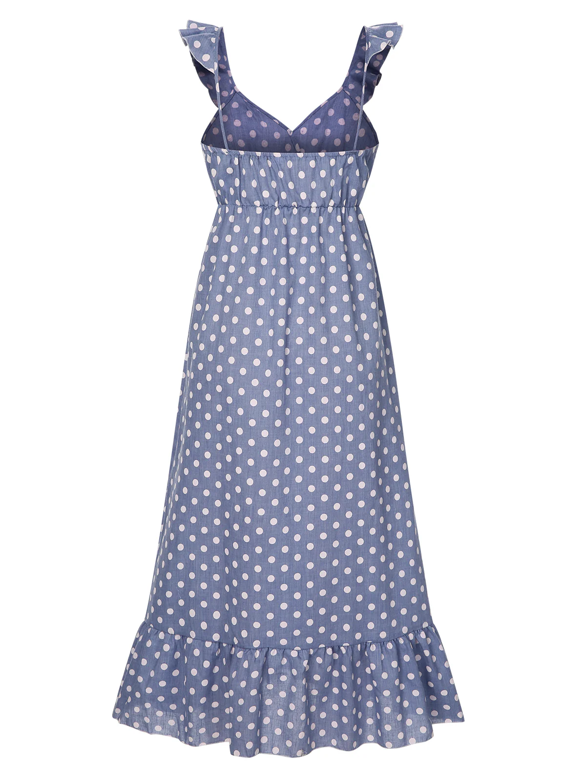 1930s Strap Ruffles Polka Dots Nightgowns - Image 4