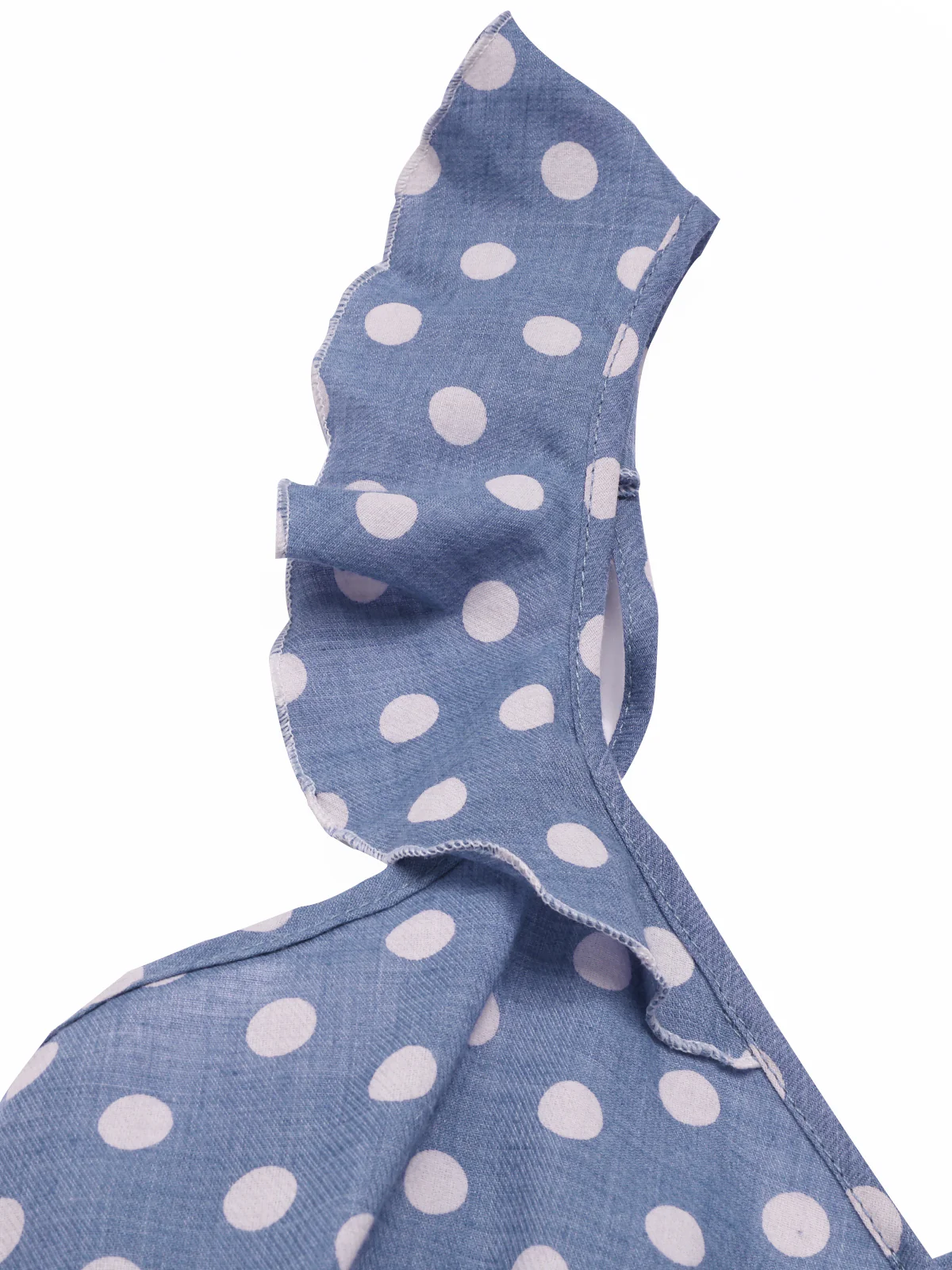 1930s Strap Ruffles Polka Dots Nightgowns - Image 5