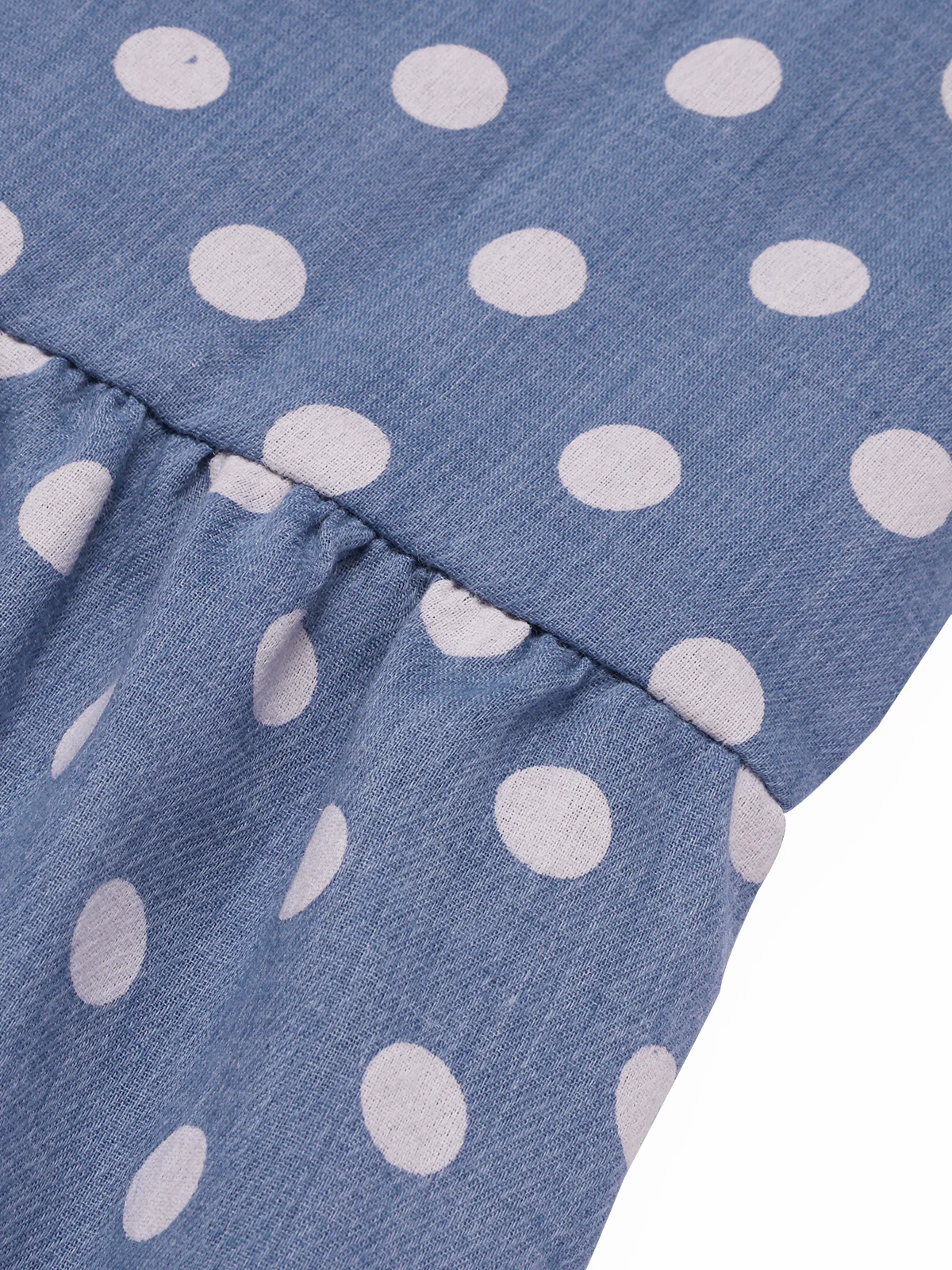 1930s Strap Ruffles Polka Dots Nightgowns - Image 6