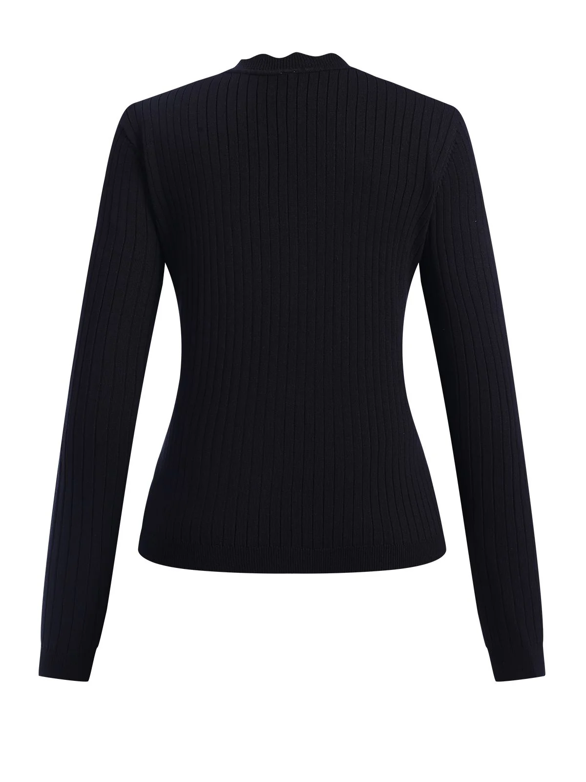 1930s V-Neck Ruffles Long Sleeve Sweater Coat - Image 15