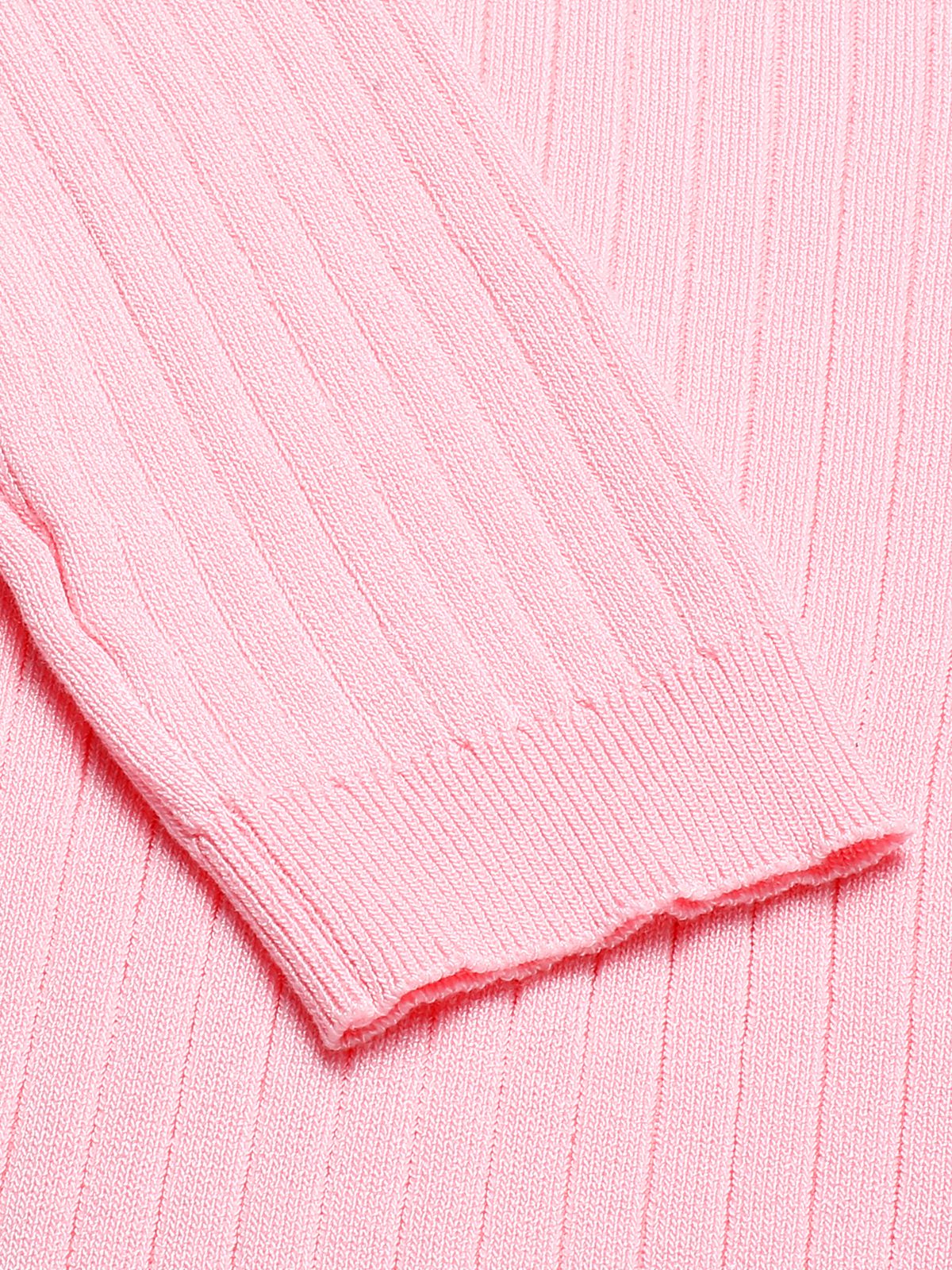 1930s V-Neck Ruffles Long Sleeve Sweater Coat - Image 6