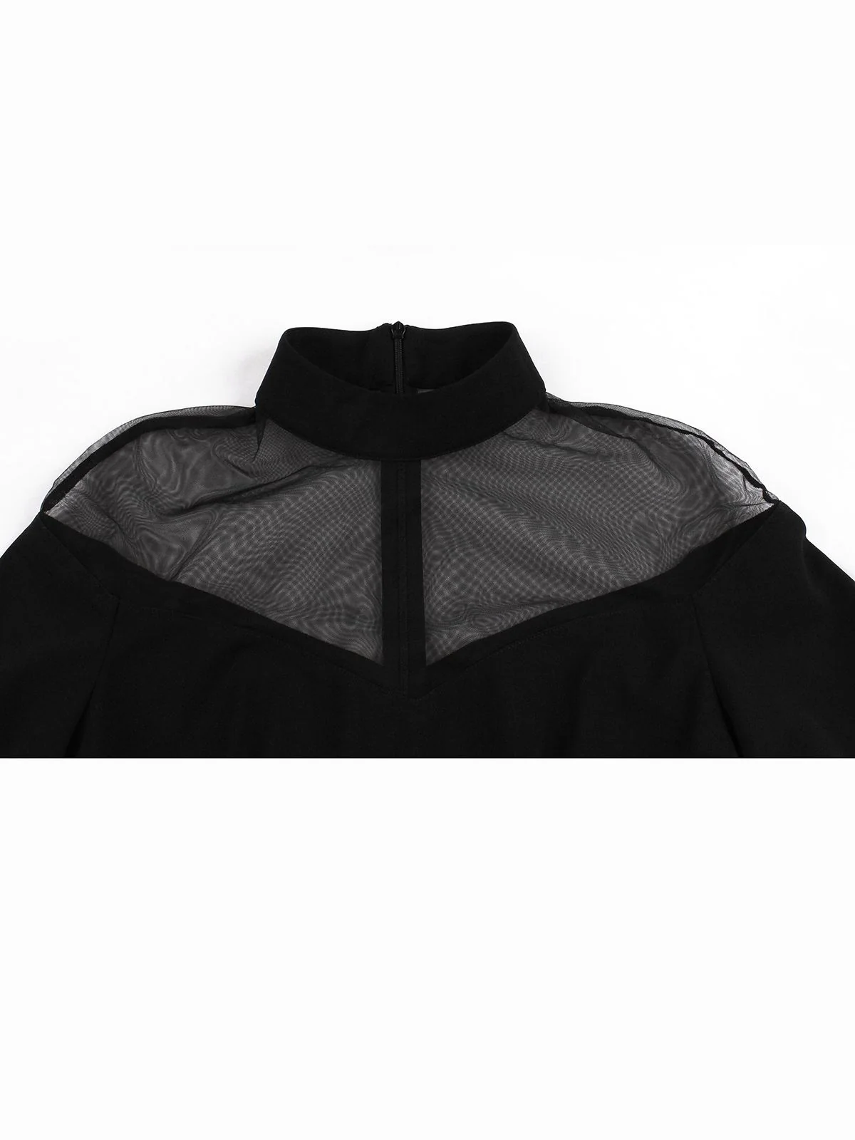 1950s Angel Sleeve Solid Swing Dress - Image 5