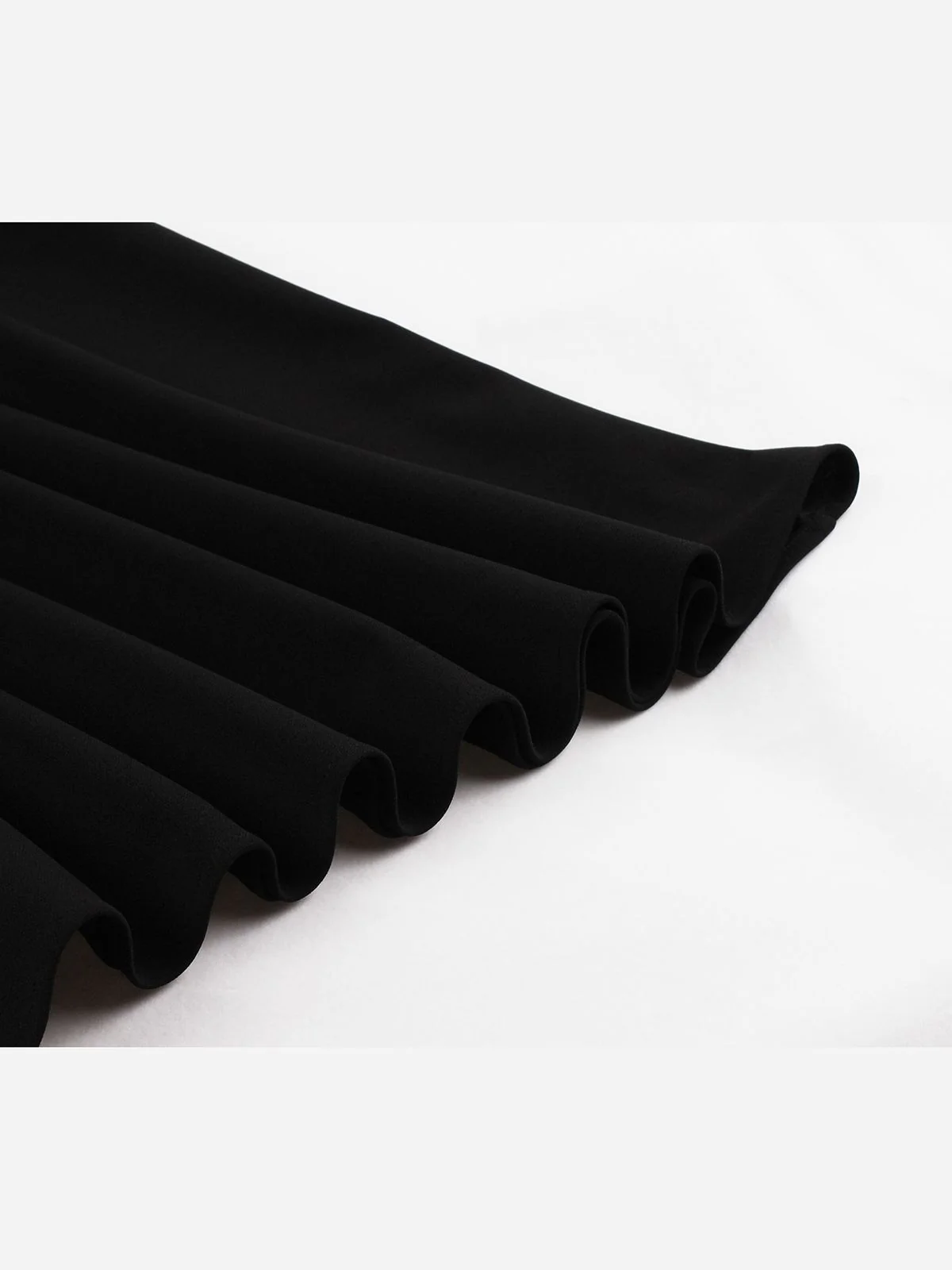 1950s Angel Sleeve Solid Swing Dress - Image 6