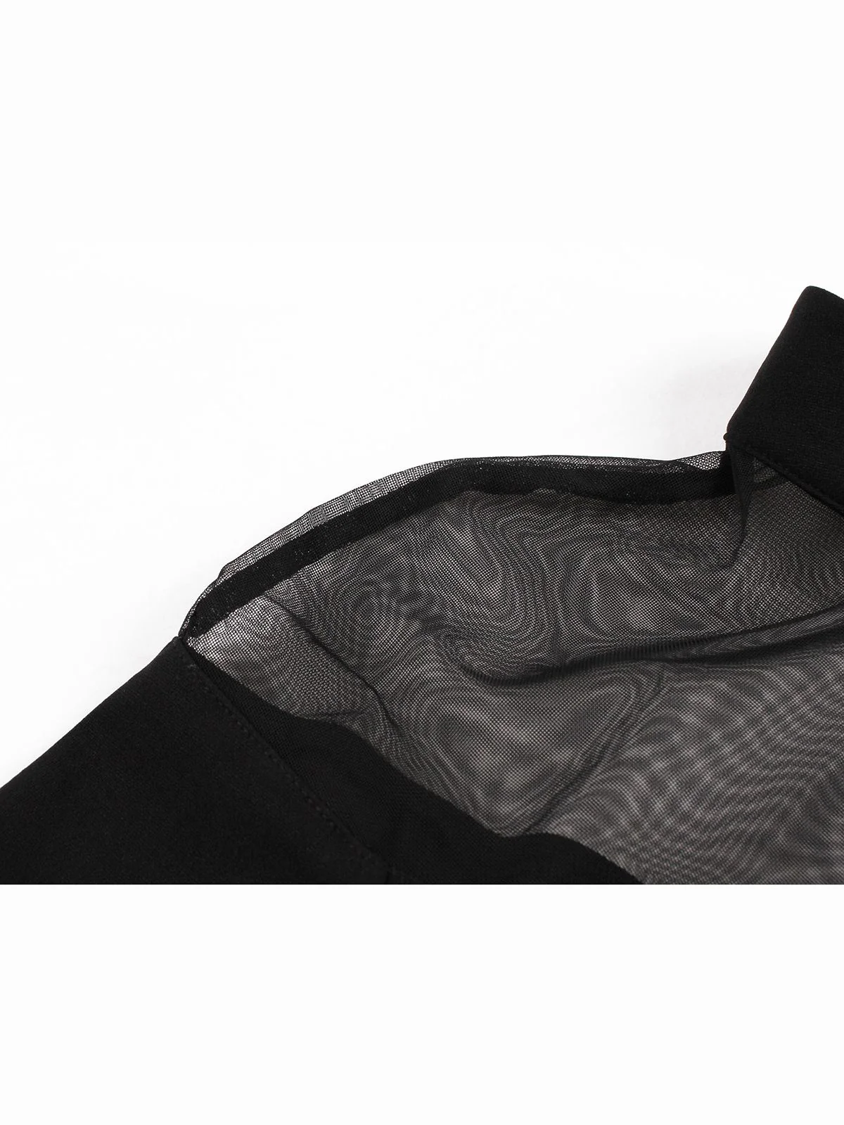 1950s Angel Sleeve Solid Swing Dress - Image 8