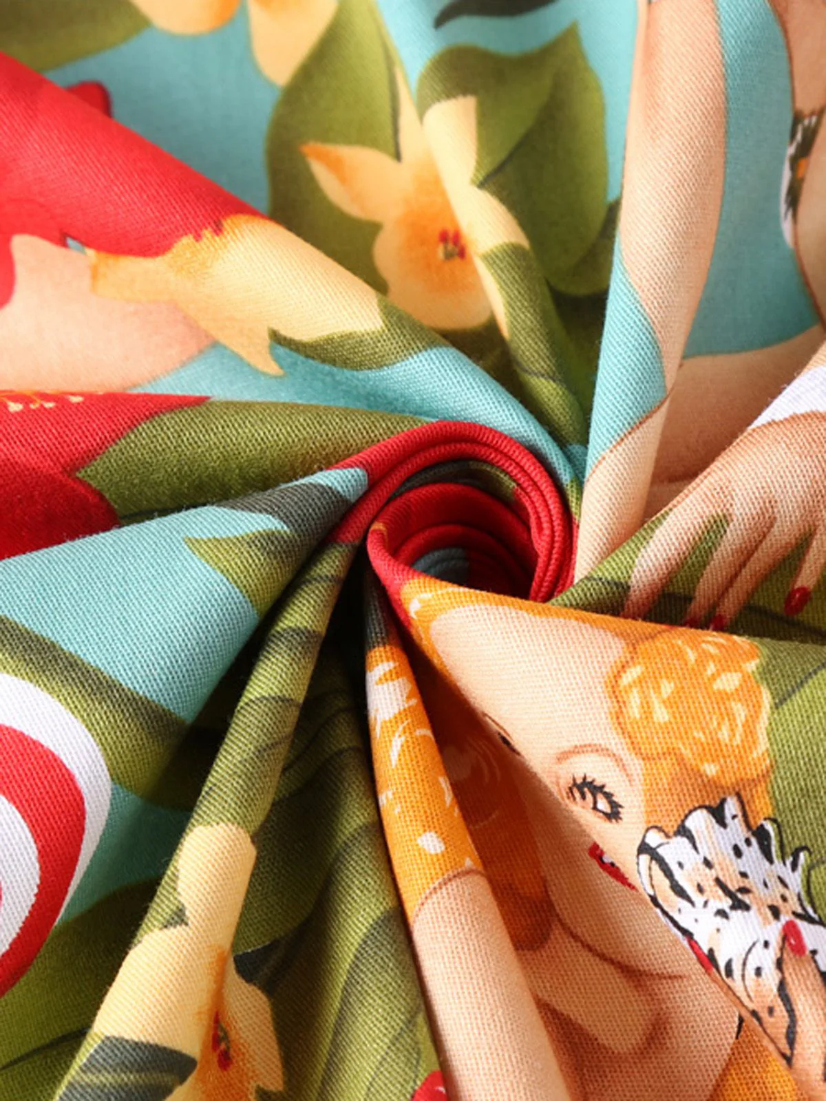 1950s Bikini Girls Swing Dress - Image 7