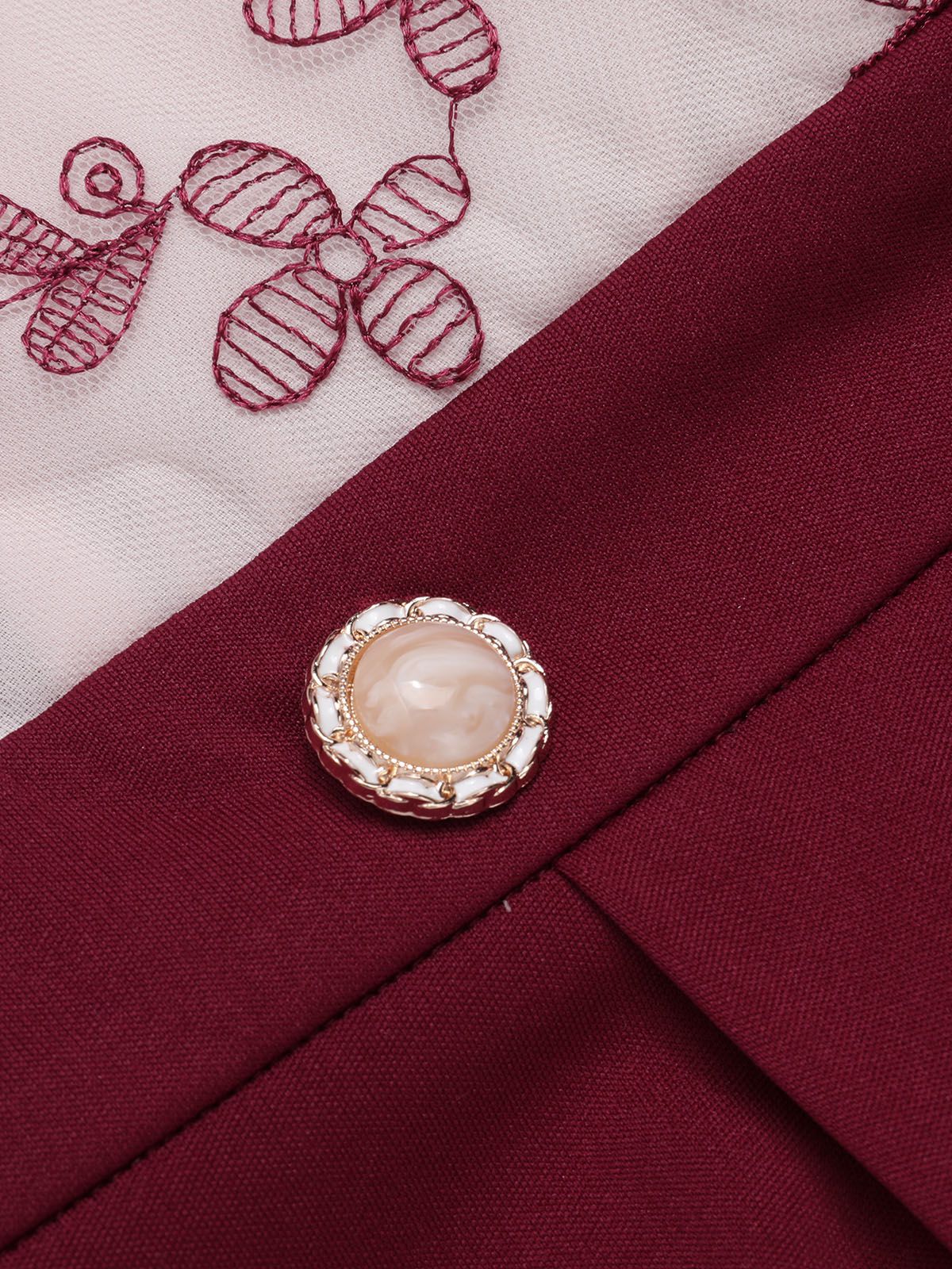 1930s Butterfly Button Patchwork Jumpsuit - Image 8