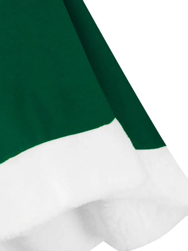 1950s Bowknot Collar Swing Dress - Image 4