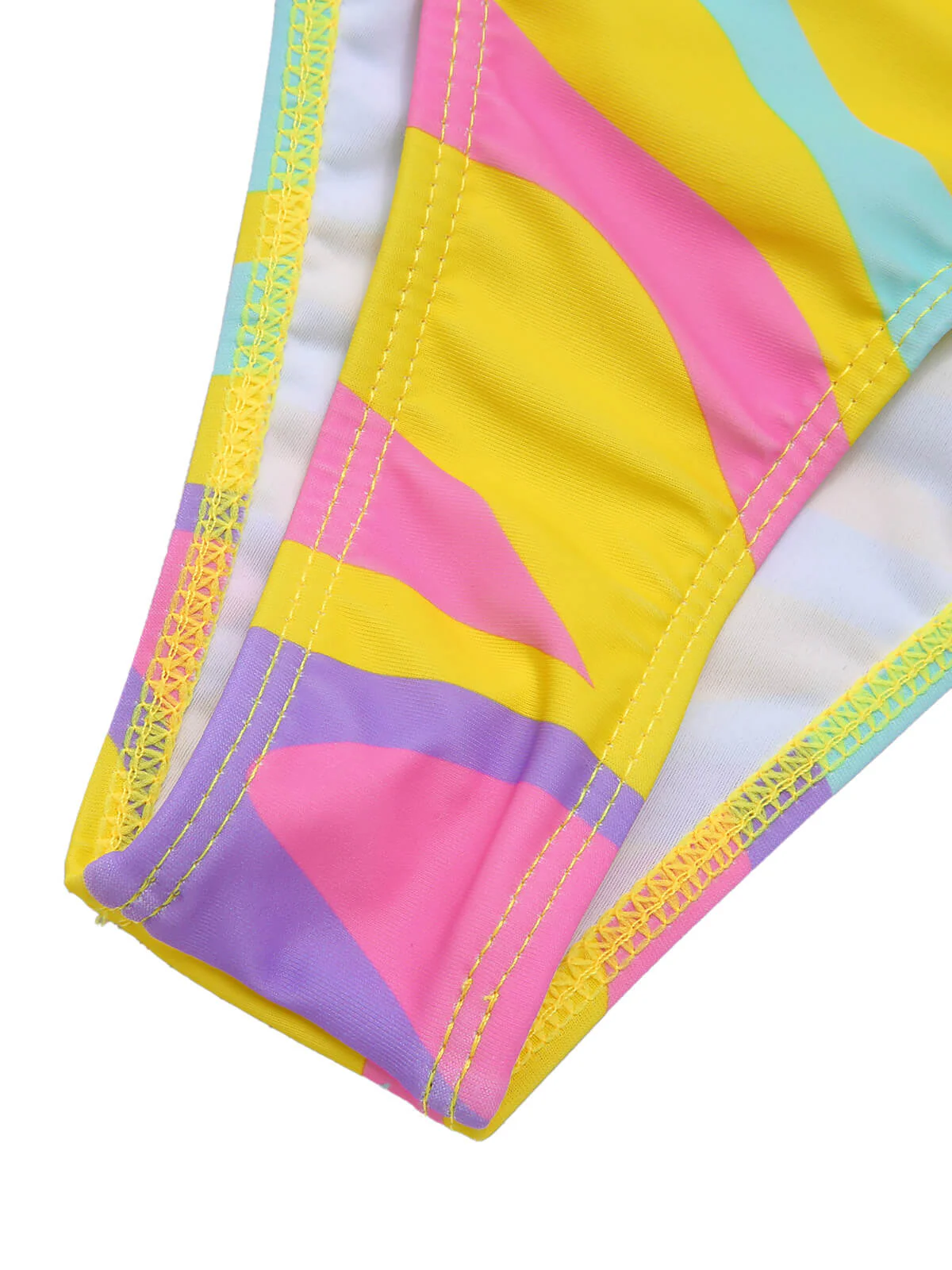 1970s Colorful Halter Bikini Set & Cover-Up - Image 8