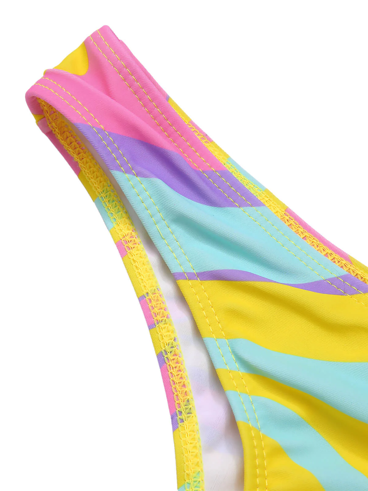 1970s Colorful Halter Bikini Set & Cover-Up - Image 9