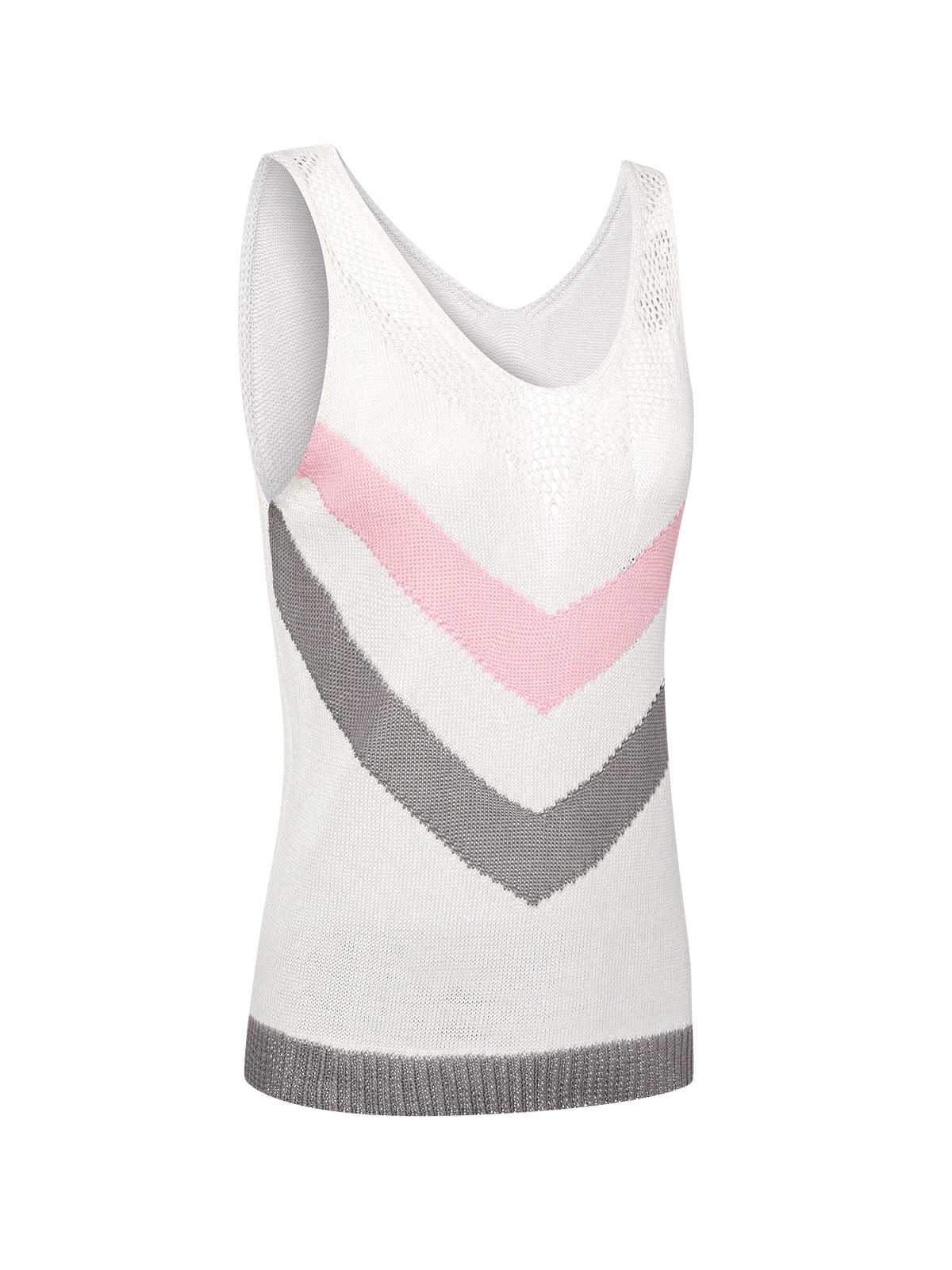 1950s Cutout Knitted Sleeveless Tops - Image 3