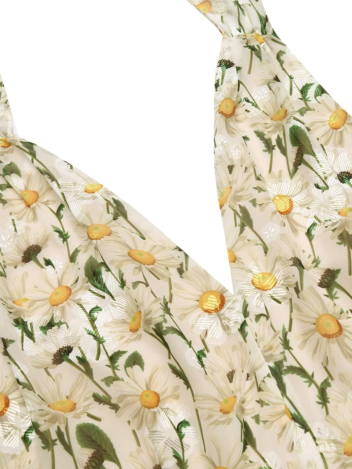 1950s Floral Halter Lace-up Vintage Romper - Image 5