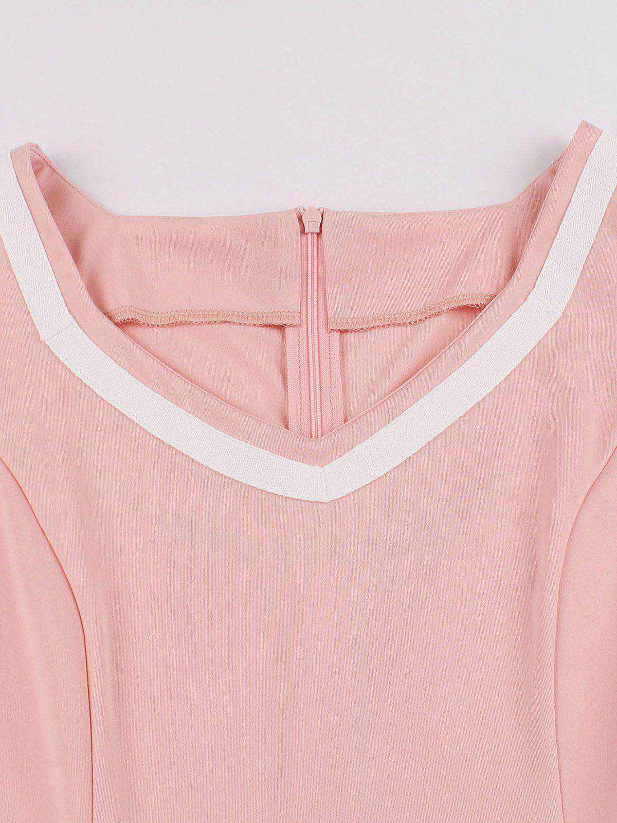 1950s Floral Patchwork Swing Dress - Image 3