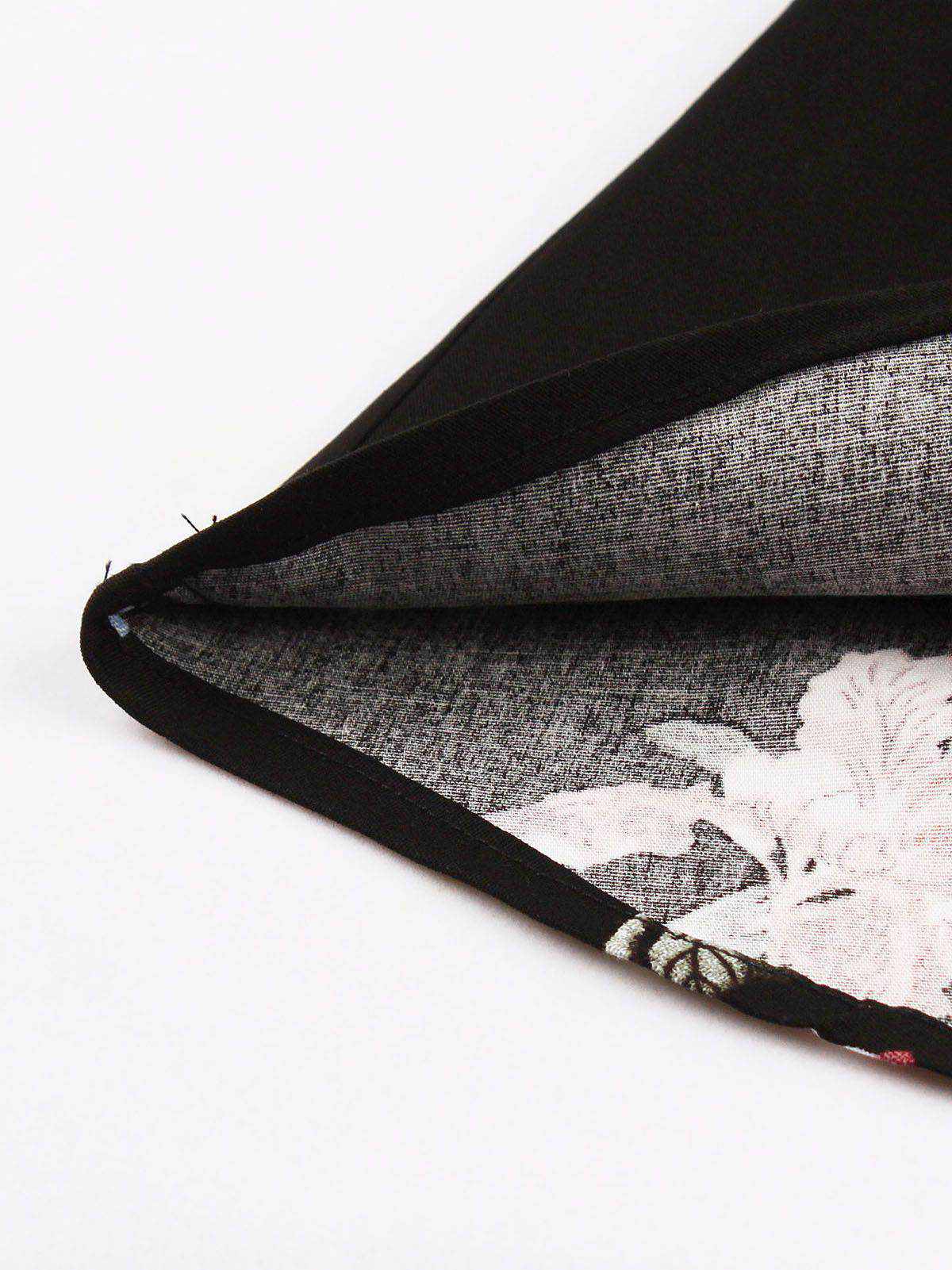 1950s Floral Patchwork Swing Dress - Image 6