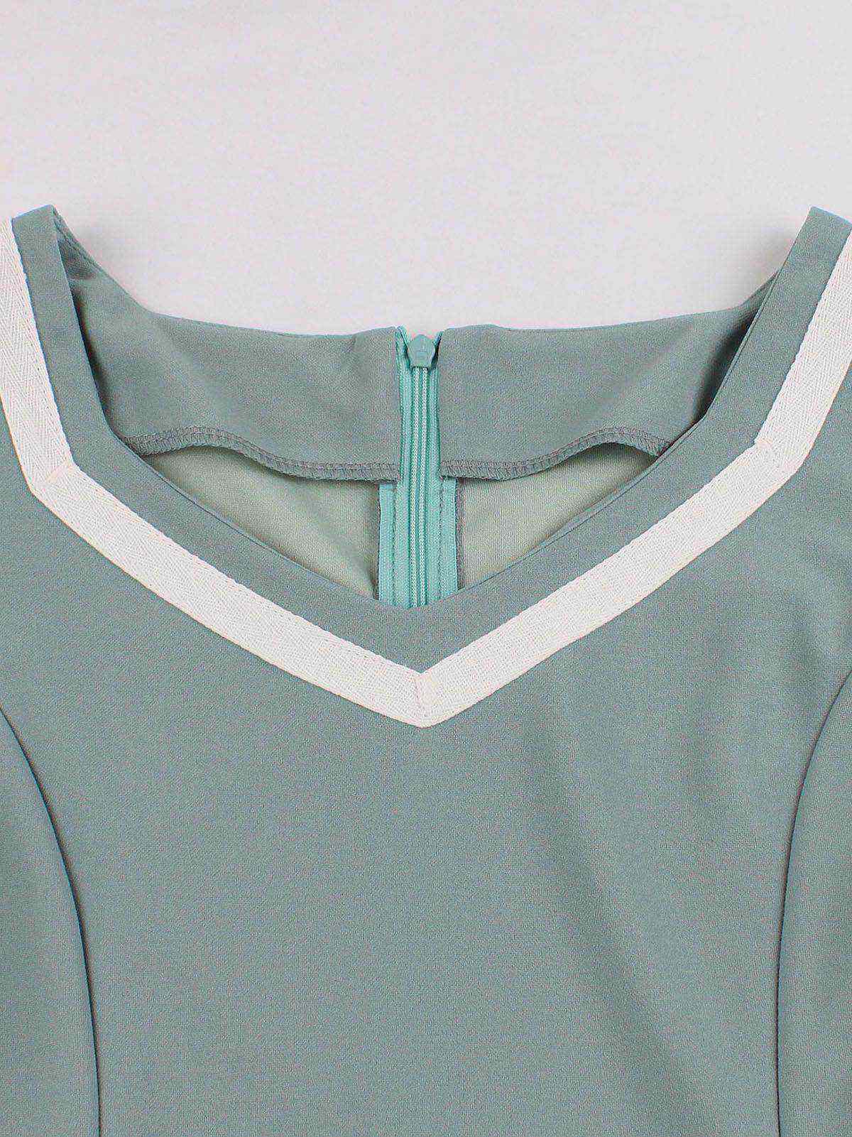 1950s Floral Patchwork Swing Dress - Image 3