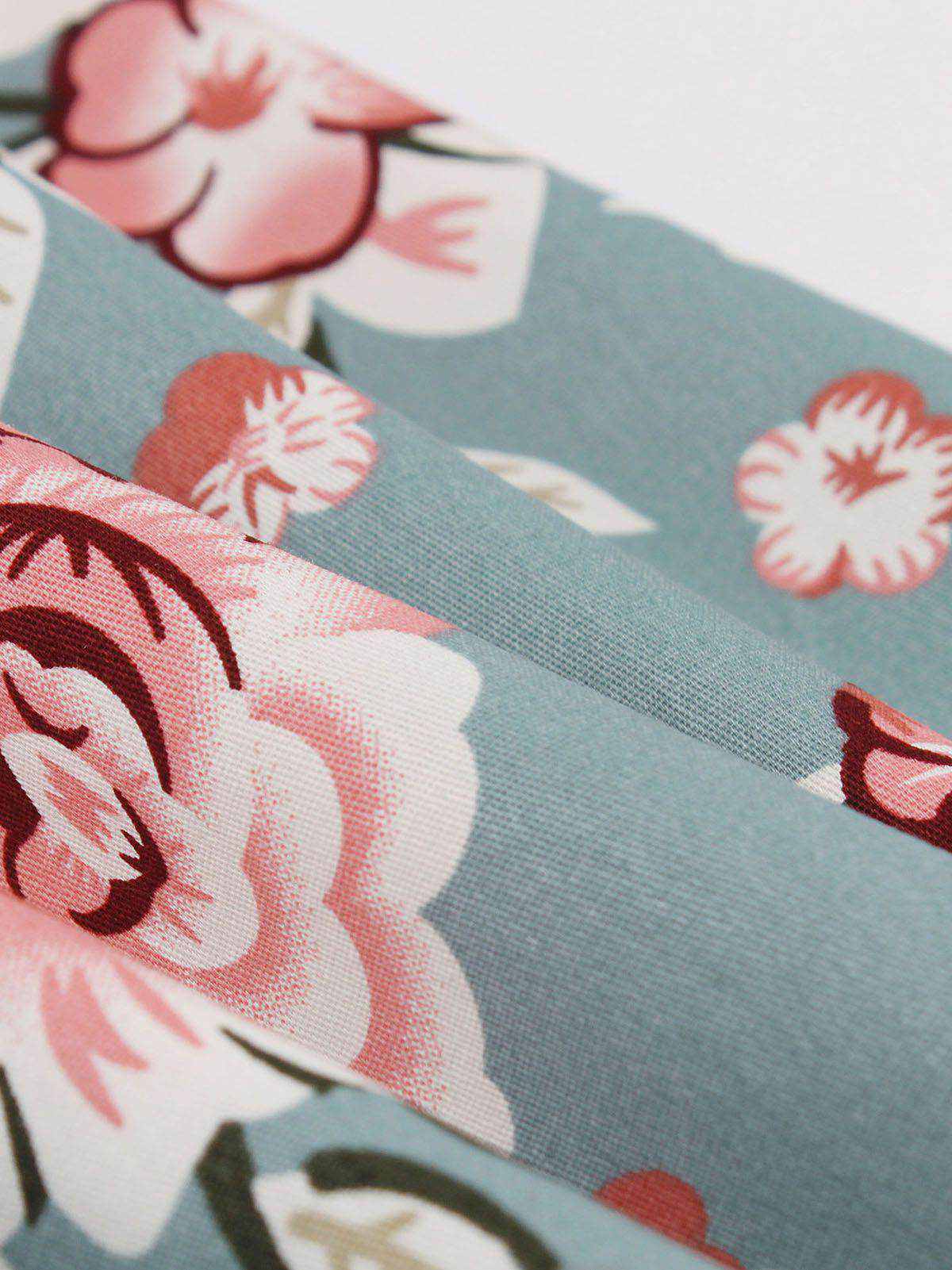 1950s Floral Patchwork Swing Dress - Image 5