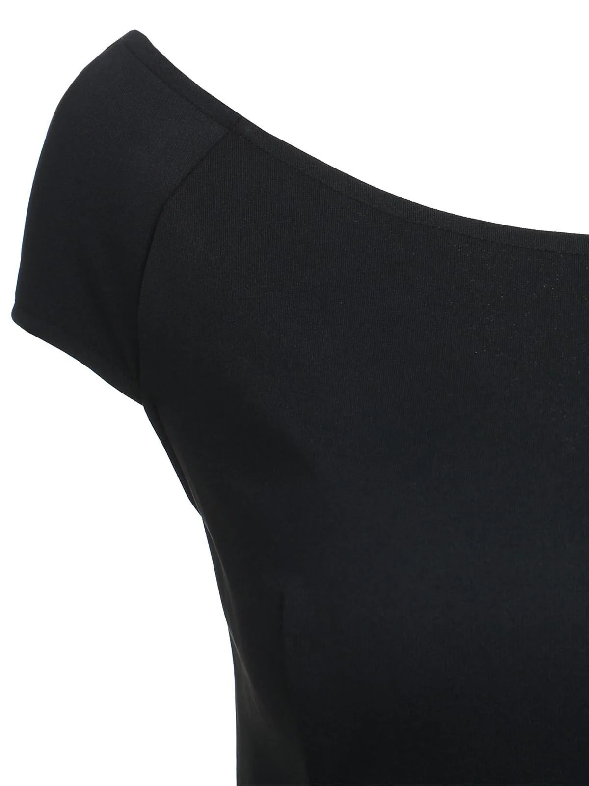 1950s Floral Print Off Shoulder Dress - Image 3