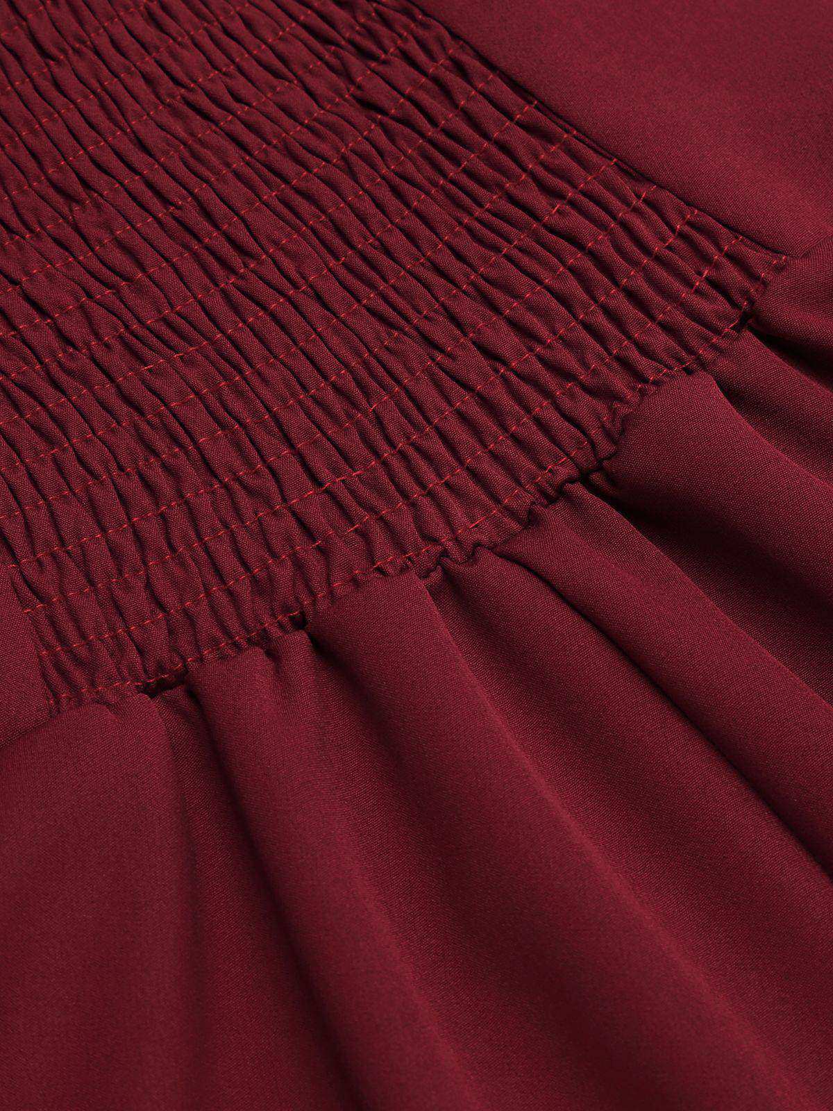 1950s Halter Navy Swing Dress - Image 8