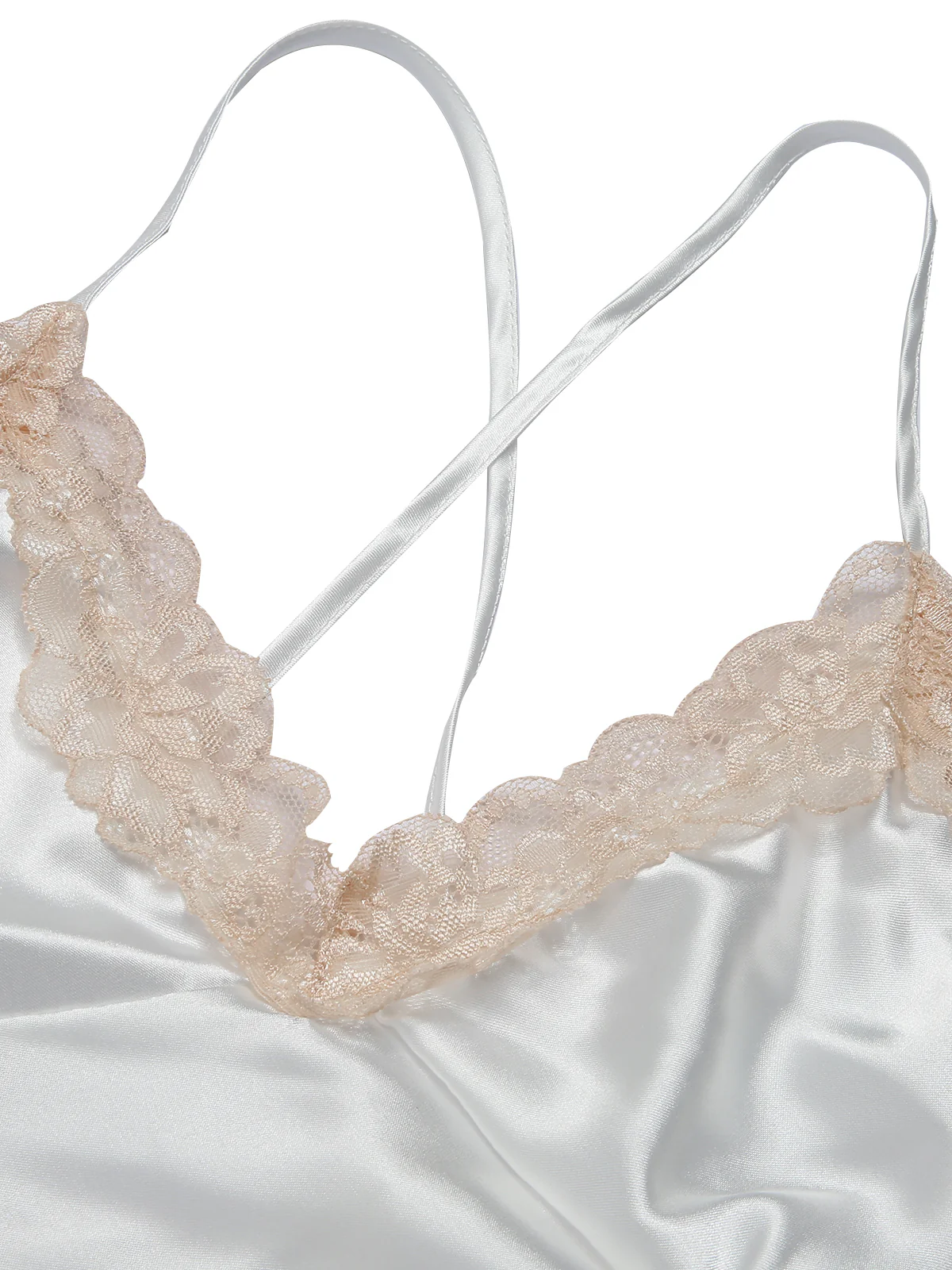 1950s Lace Patchwork Suspender Sleepwear - Image 12