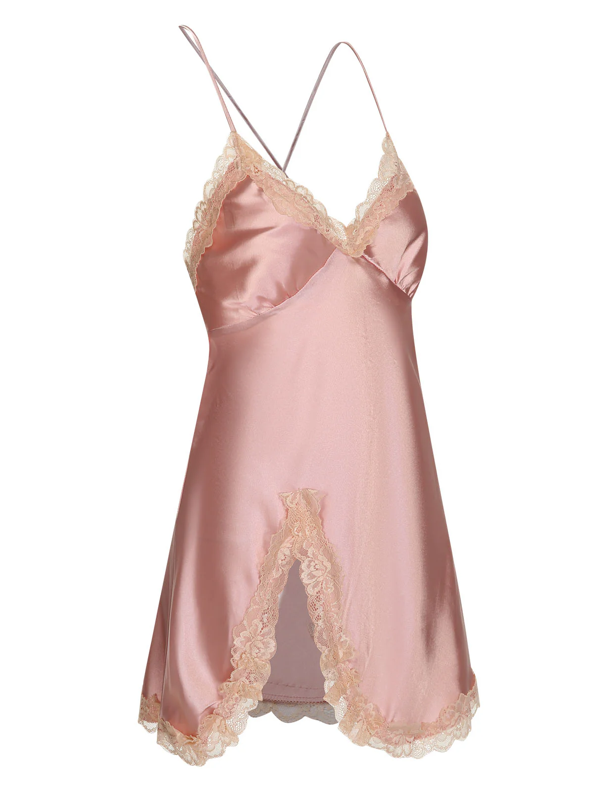 1950s Lace Patchwork Suspender Sleepwear - Image 15