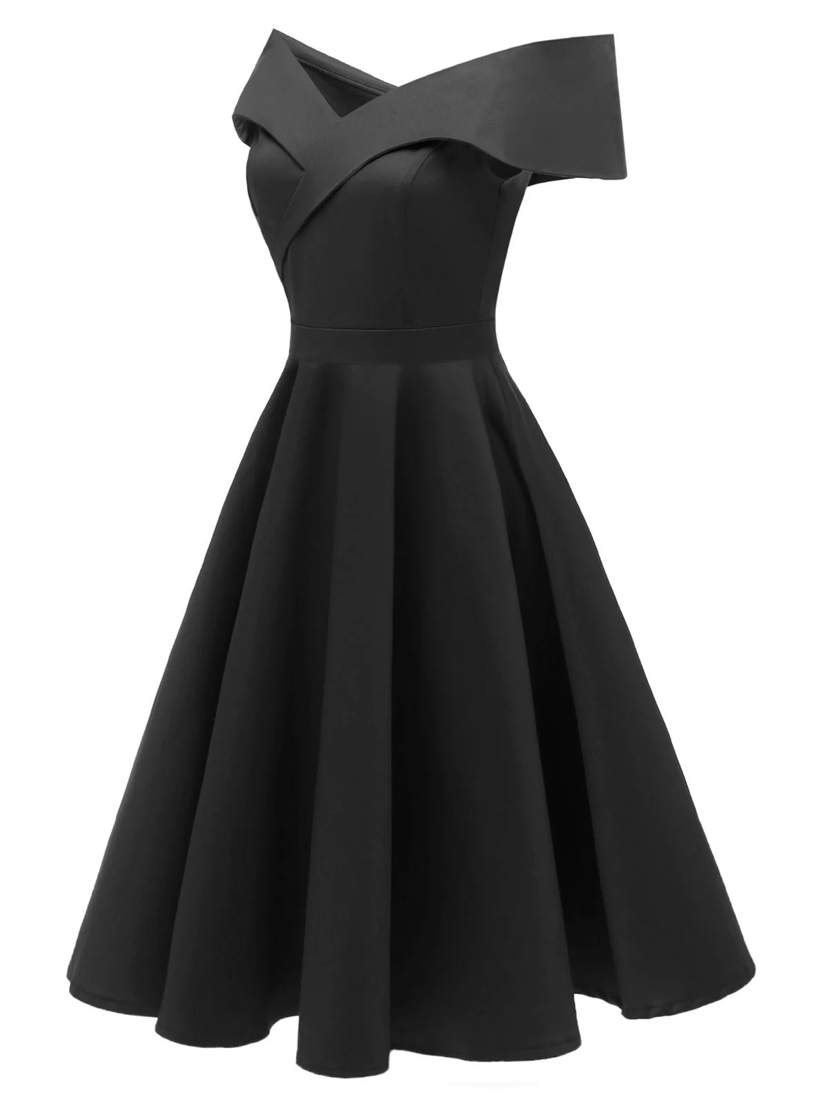 [Pre-Sale] 1950s Off Shoulder Swing Dress - Image 10