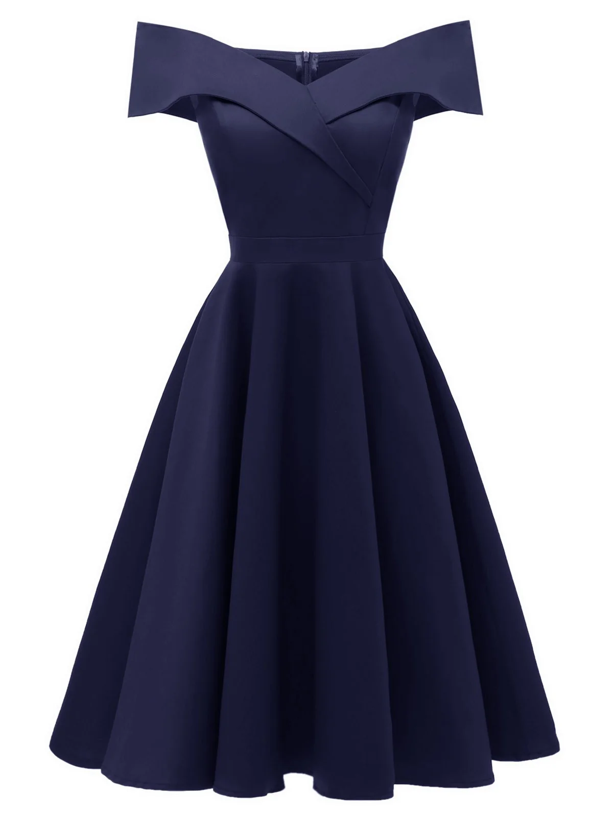 [Pre-Sale] 1950s Off Shoulder Swing Dress - Image 5