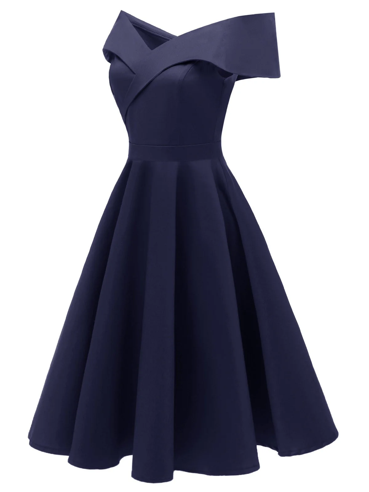 [Pre-Sale] 1950s Off Shoulder Swing Dress - Image 6