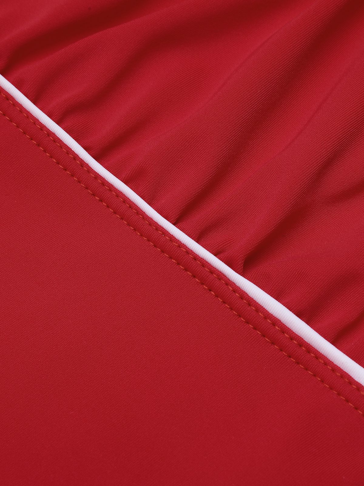 1950s One-shoulder Ruffle One-piece Swimsuit - Image 6