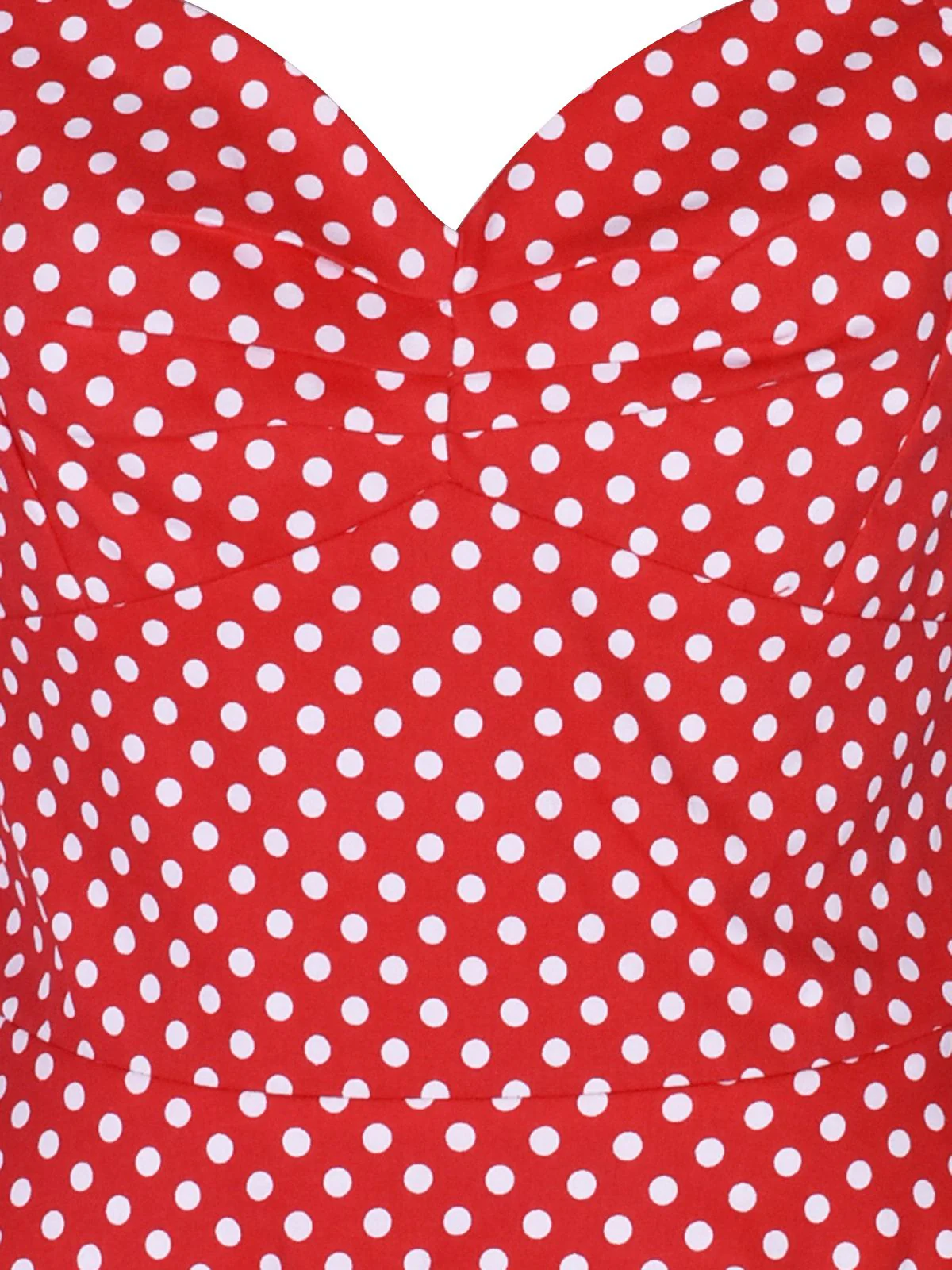 1950s Polka Dot Halter Swing Dress - Image 4