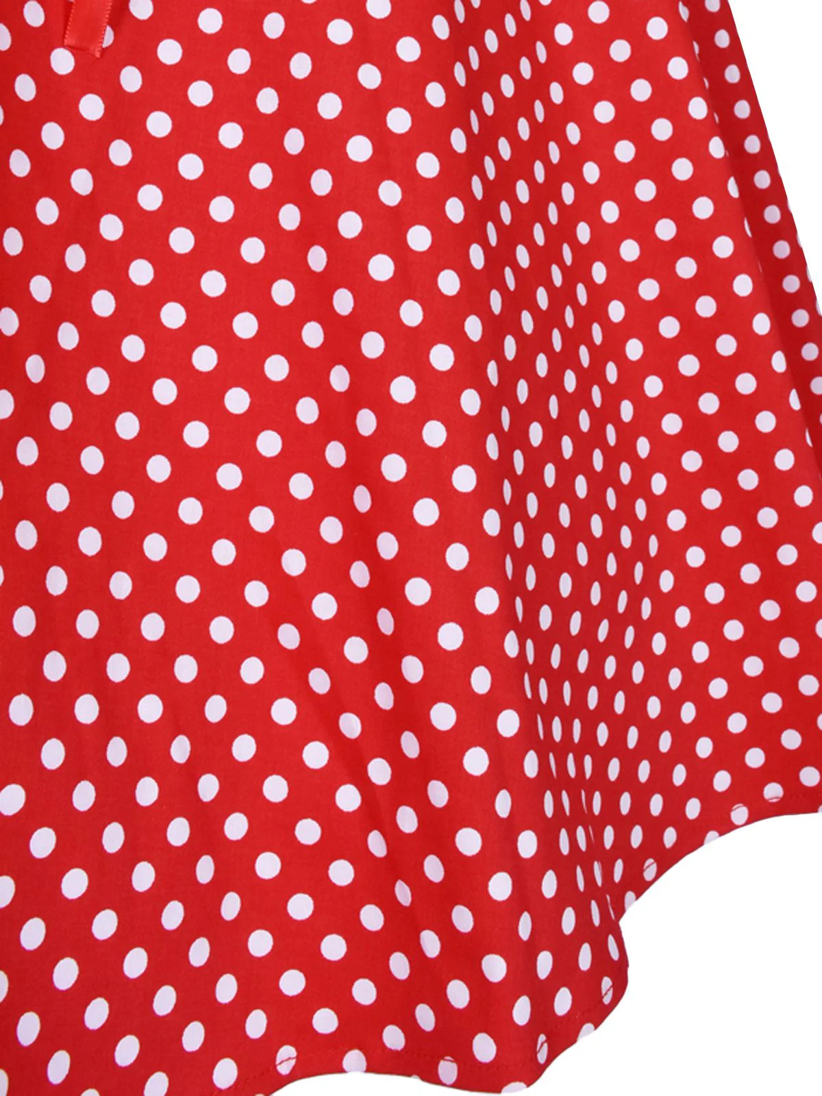 1950s Polka Dot Halter Swing Dress - Image 6
