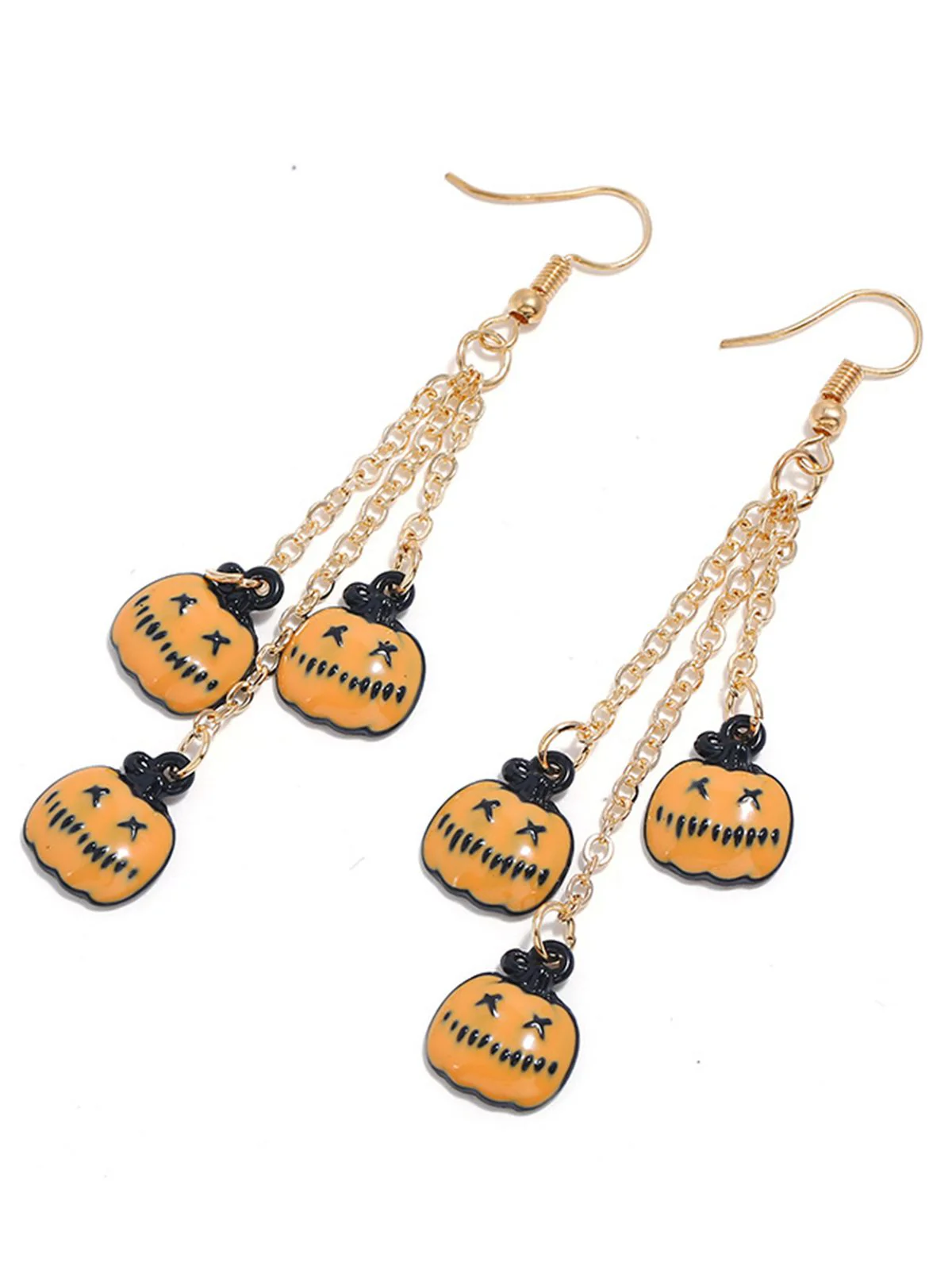 1950s Pumpkin Halloween Earring - Image 3