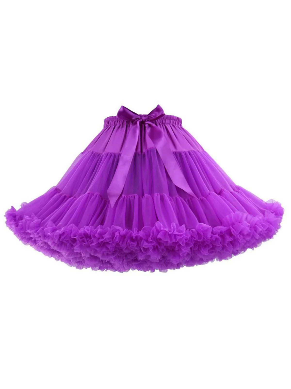 1950s Solid Halloween Mesh Underskirt Petticoat - Image 4