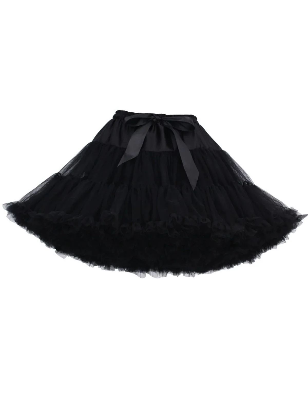 1950s Solid Halloween Mesh Underskirt Petticoat - Image 8