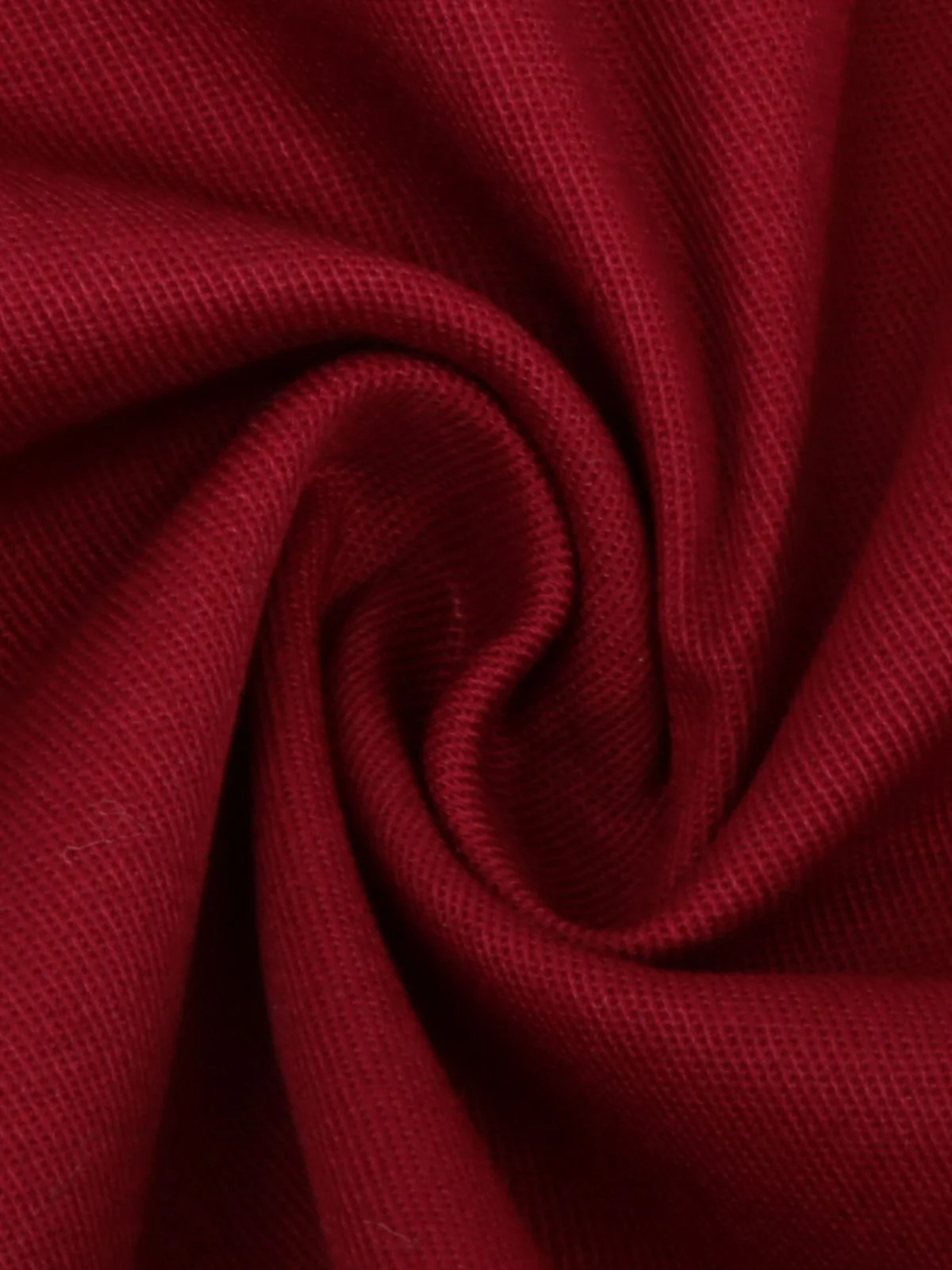 1950s Solid Sweetheart Fold Swing Dress - Image 11