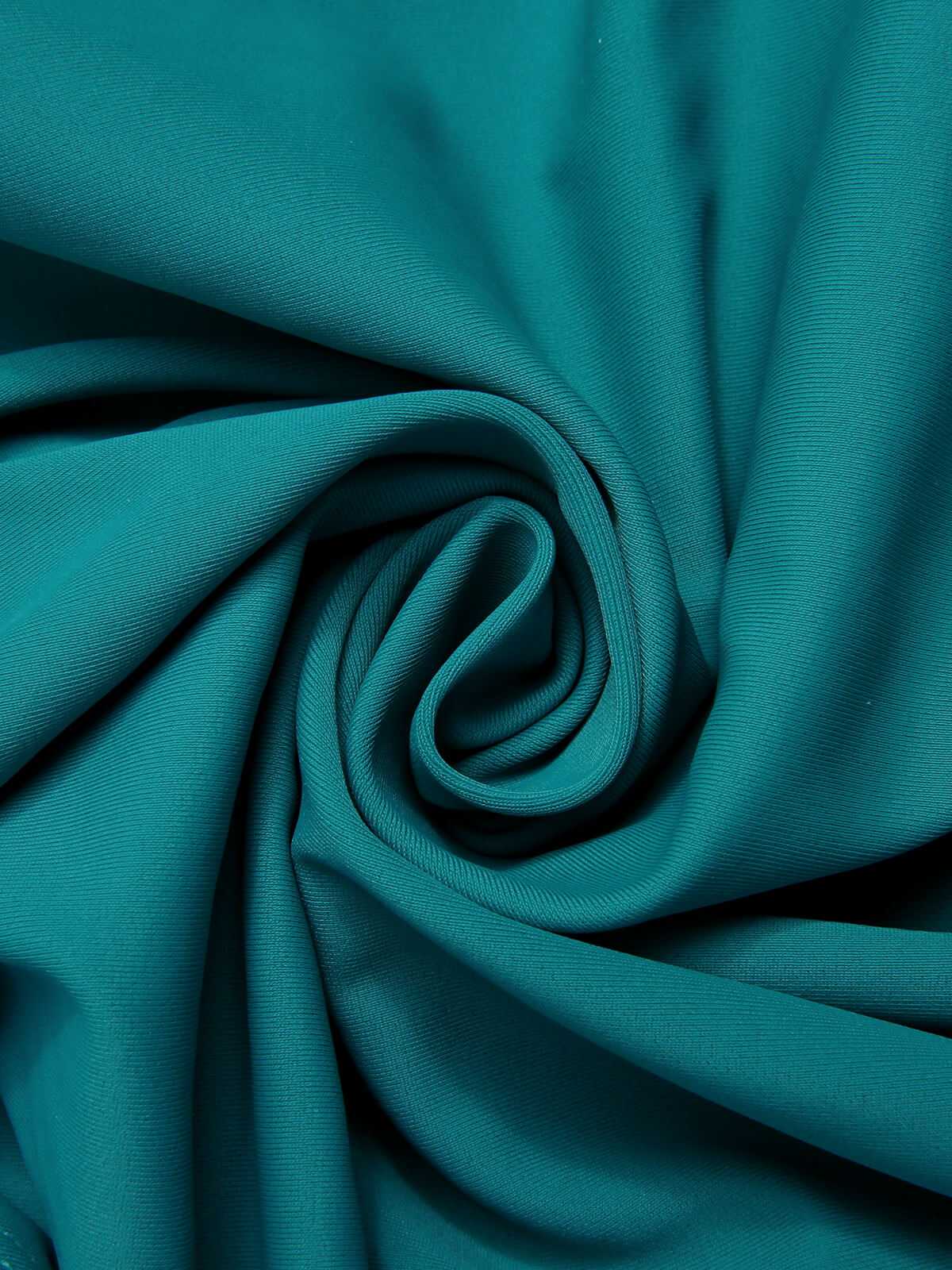 1950s Solid V-Neck One-Piece Swimsuit - Image 14