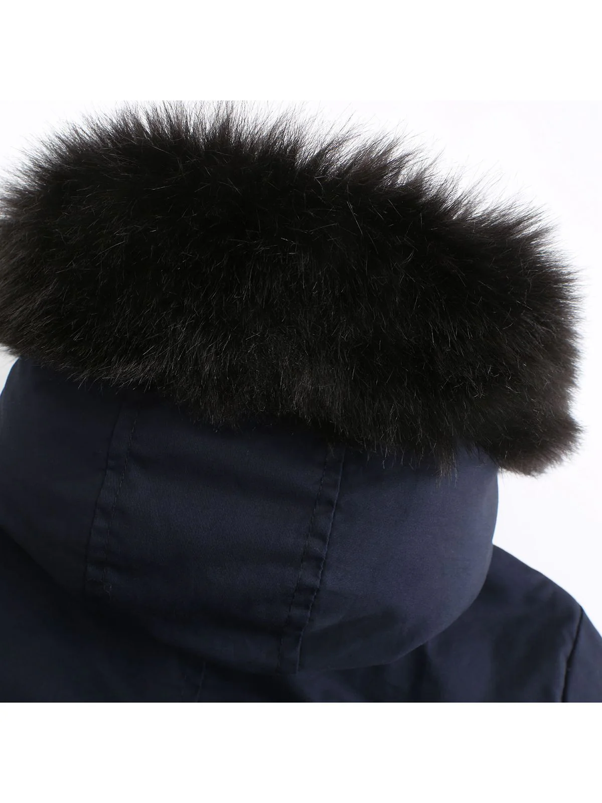 1950s Solid Zipper Fur Trimmed Coat - Image 12