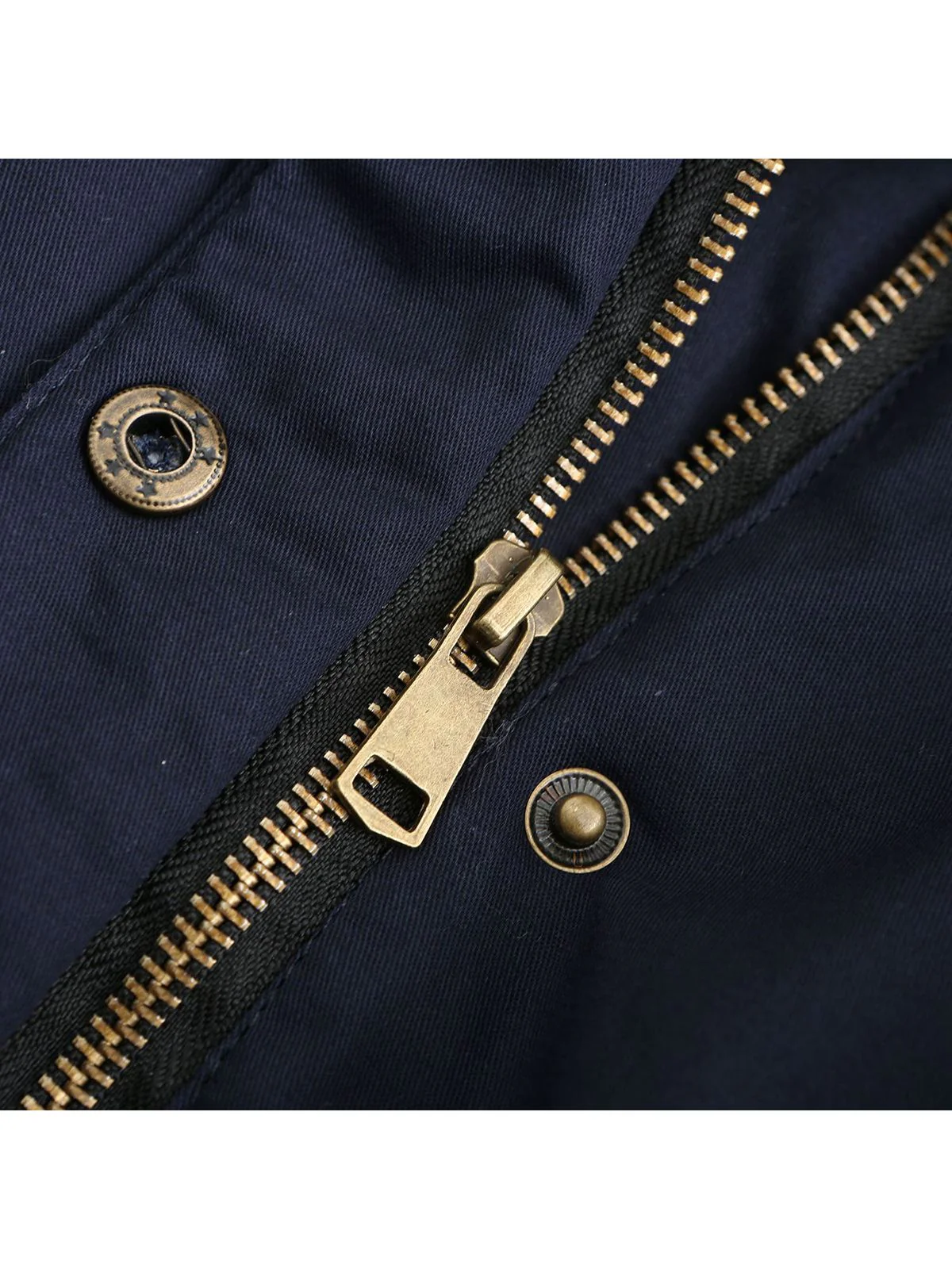 1950s Solid Zipper Fur Trimmed Coat - Image 14