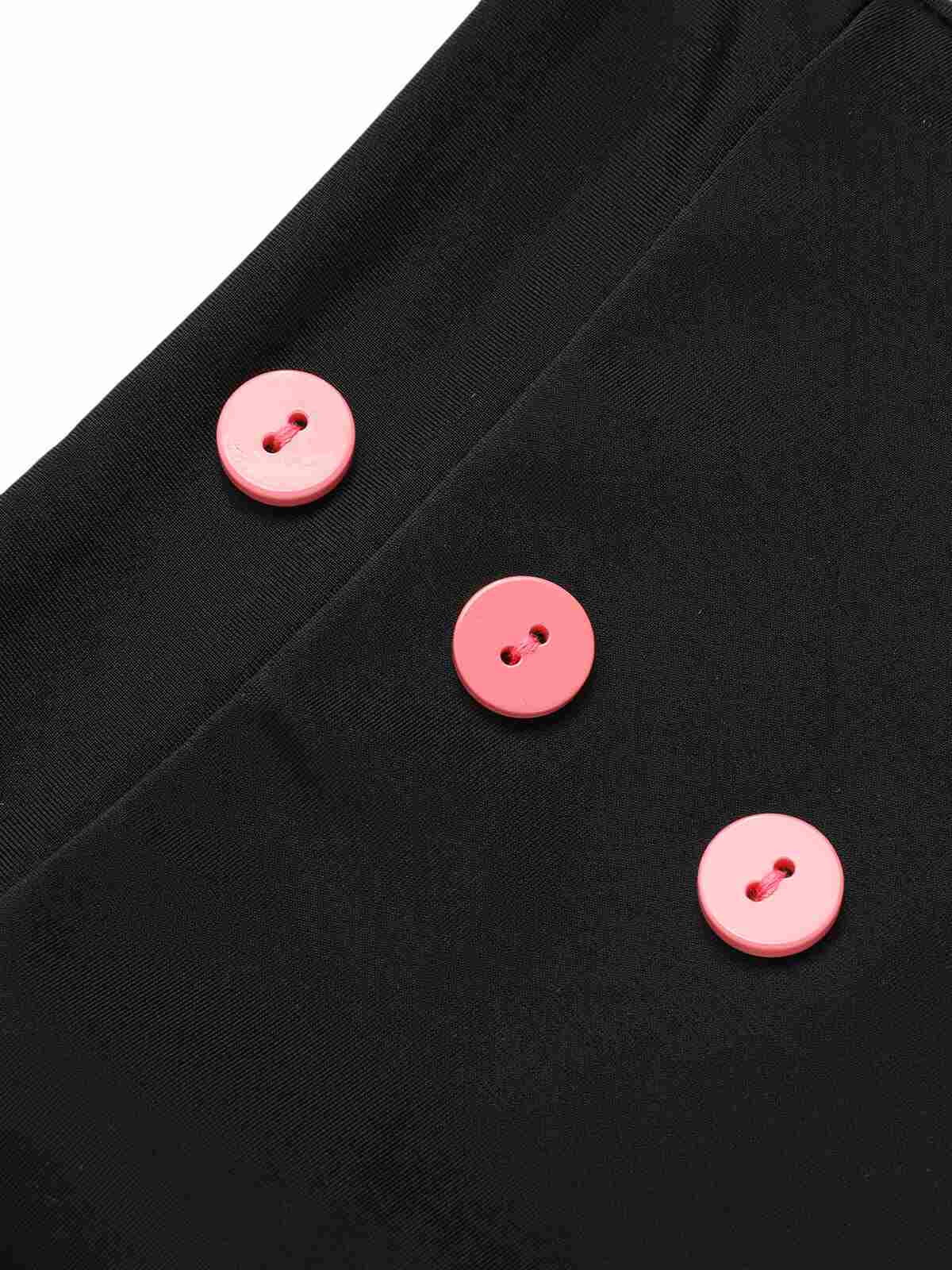 1950s Striped Patchwork Halter Swimsuit - Image 10