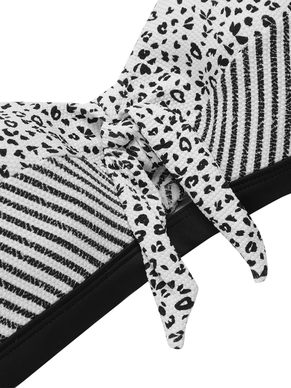 1950s Striped Patchwork Halter Swimsuit - Image 20