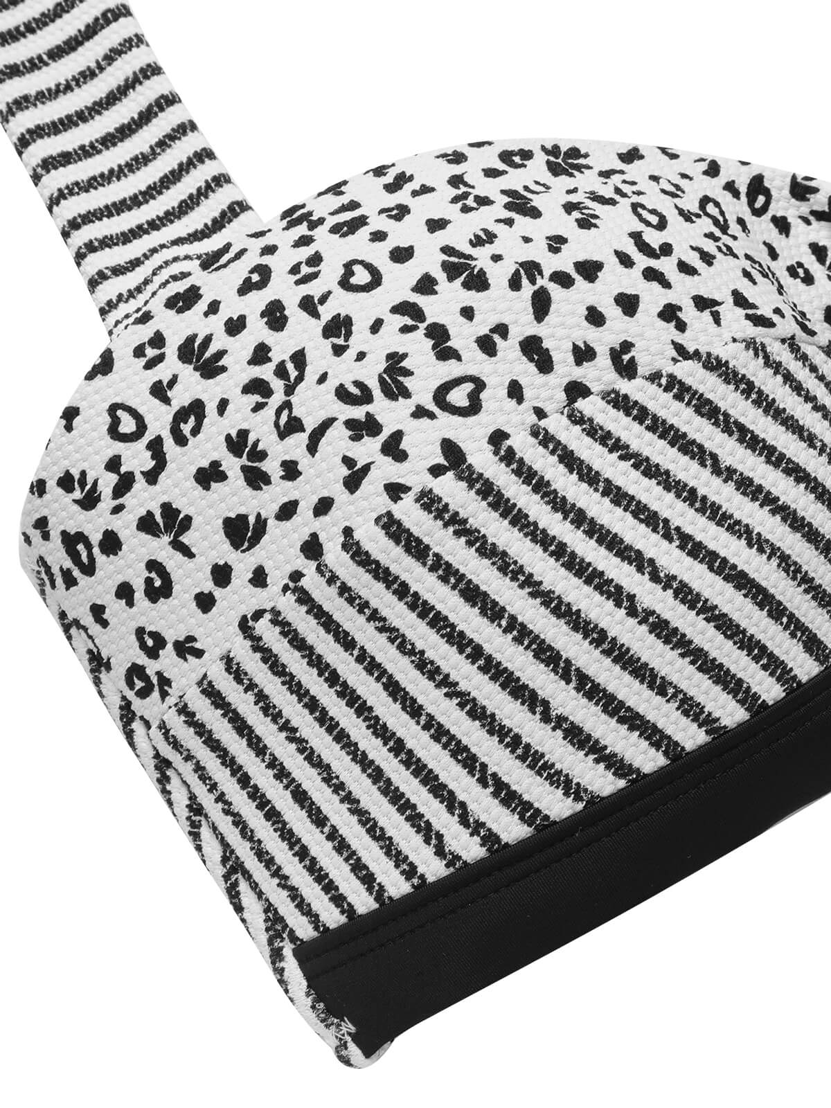 1950s Striped Patchwork Halter Swimsuit - Image 21