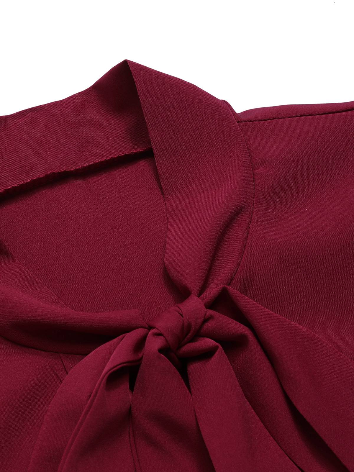 1950s Tie Neck Cap Sleeve Tops - Image 3