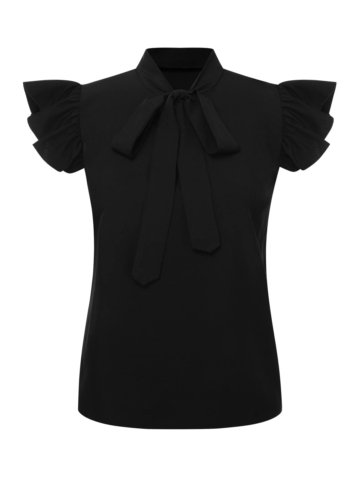 1950s Tie Neck Cap Sleeve Tops - Image 5