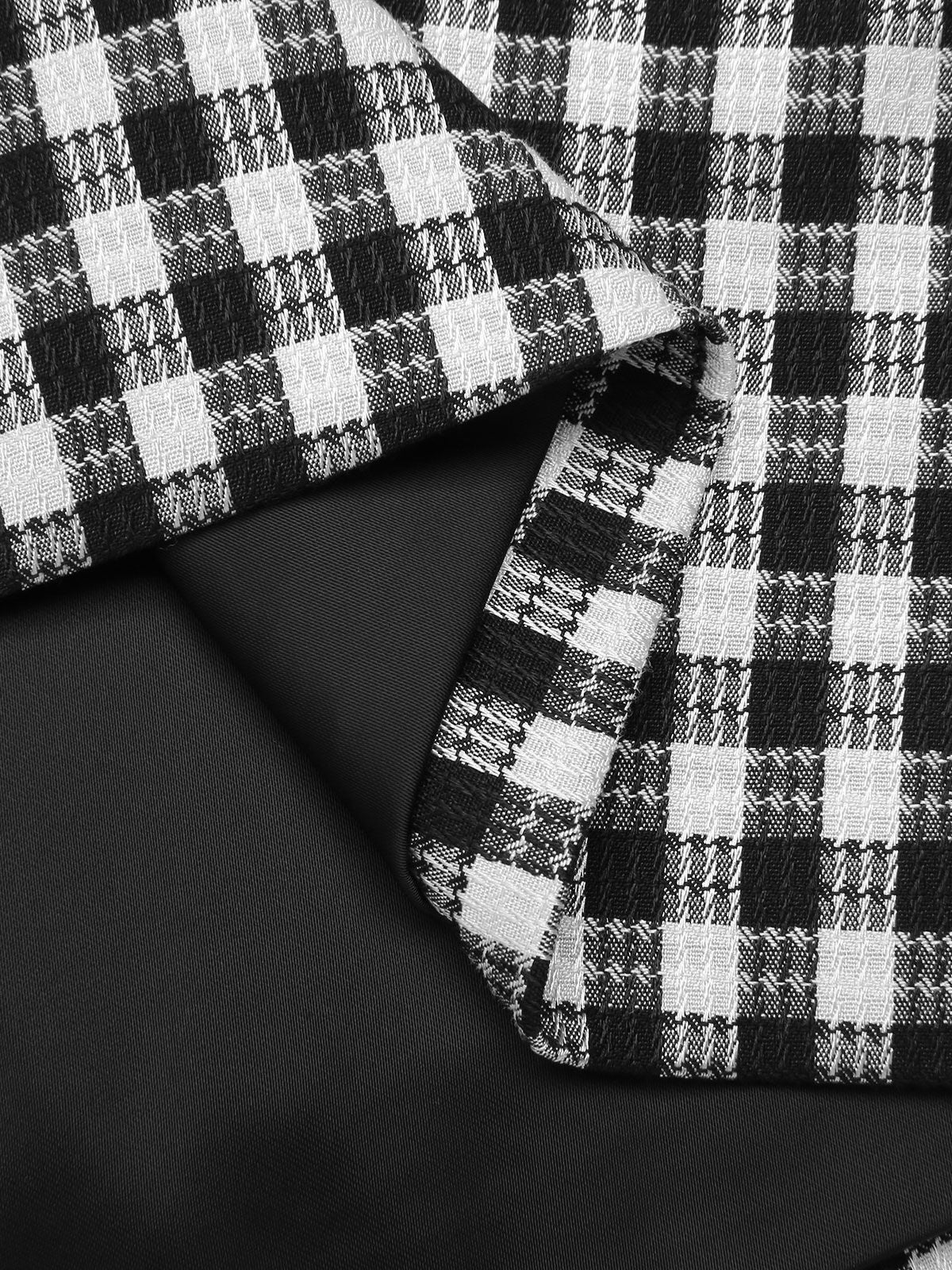 1960s Gingham Plaid Shift Dress - Image 6