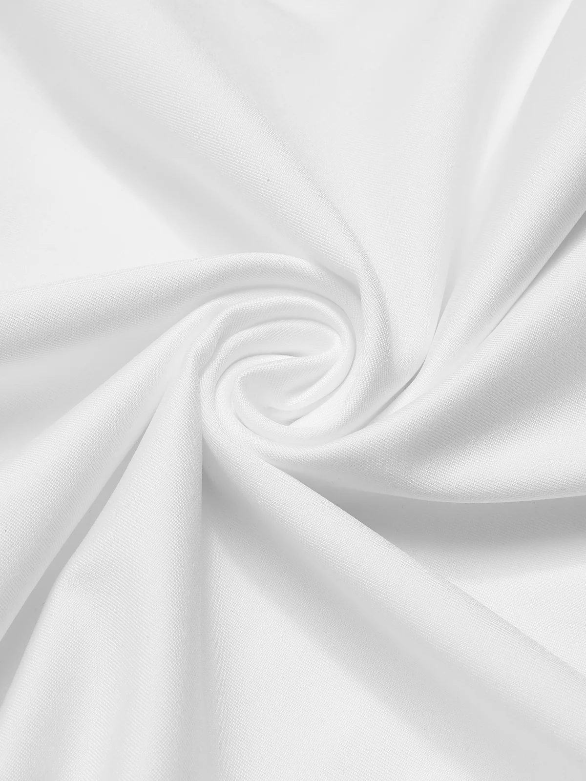 1970s Solid 3D Rose Ruffle High Low Hem Dress - Image 9