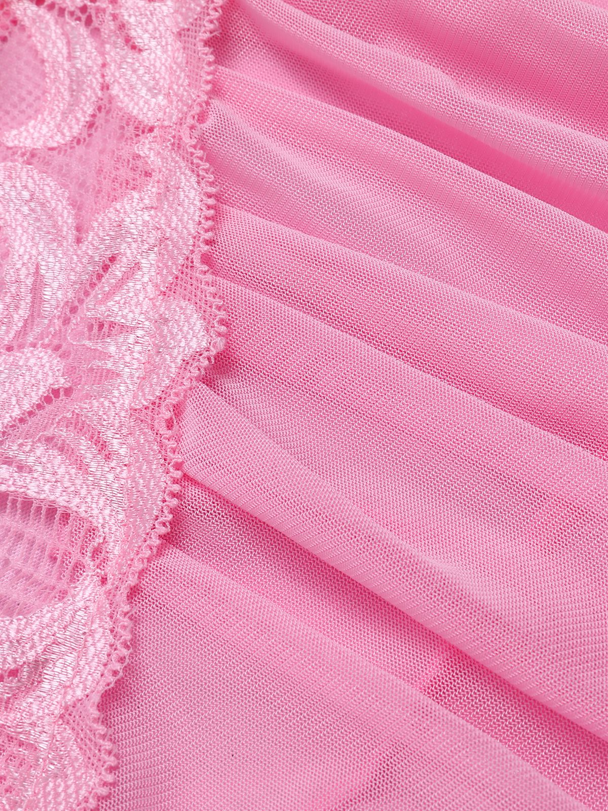 1970s Spaghetti Strap Lace Sheer Sleepwear - Image 16