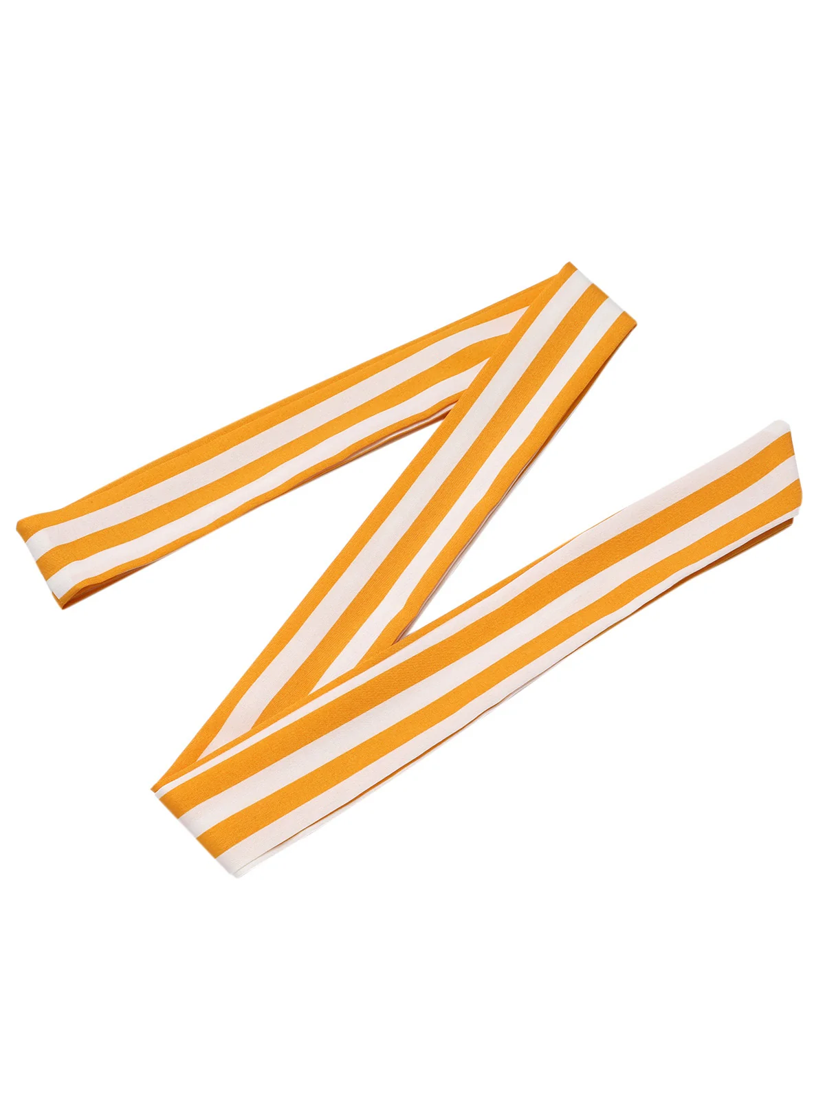 1970s V-Neck Vertical Stripes Lace Up Romper - Image 5