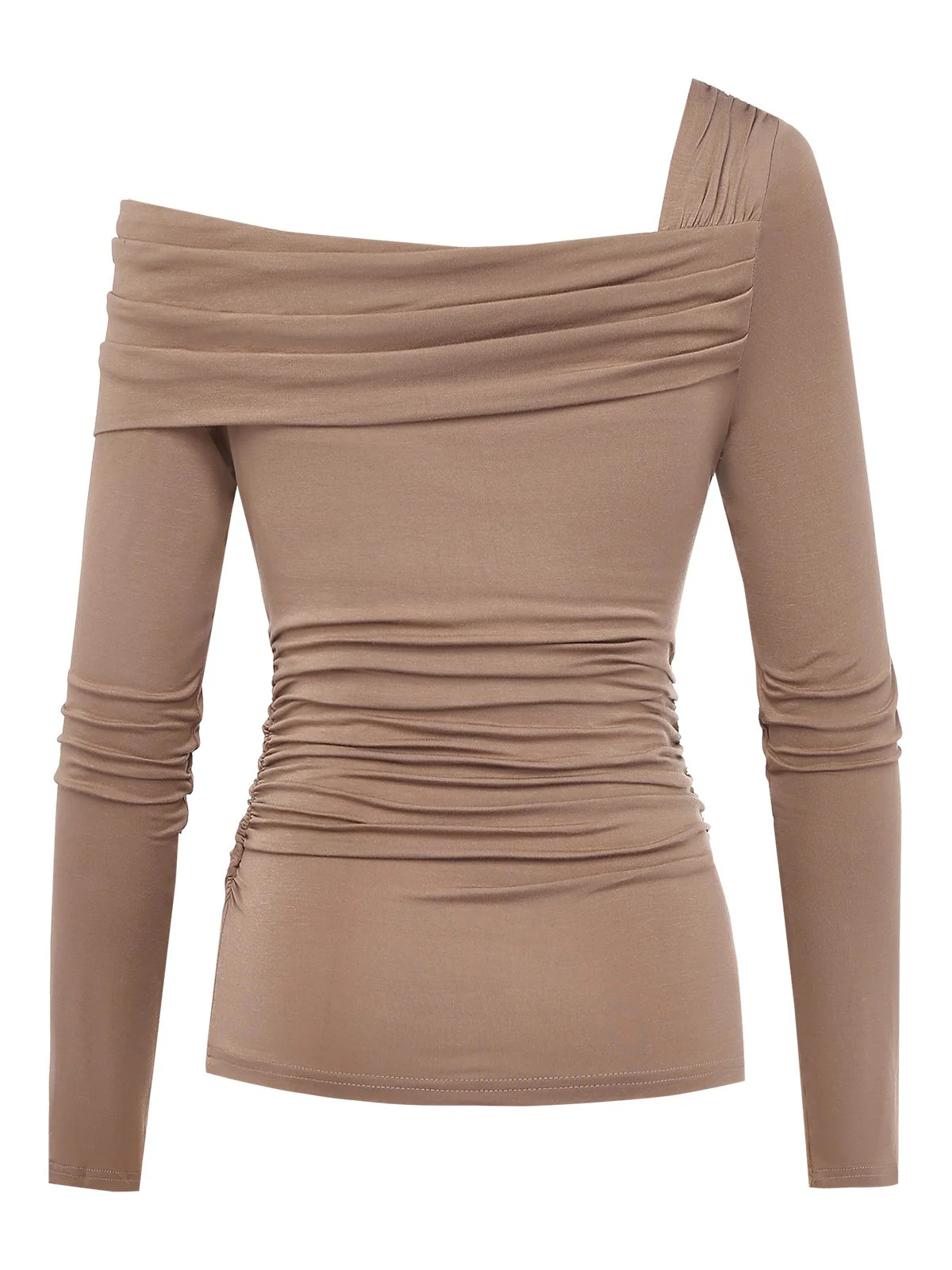 1980s Wrinkle One-Shoulder Long Sleeve Top - Image 11