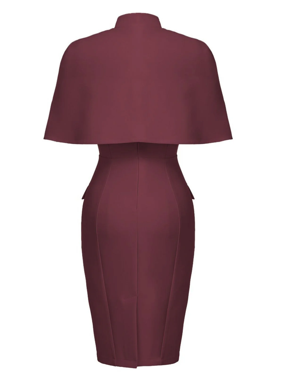 2PCS 1960s Button Work Pencil Dress - Image 3