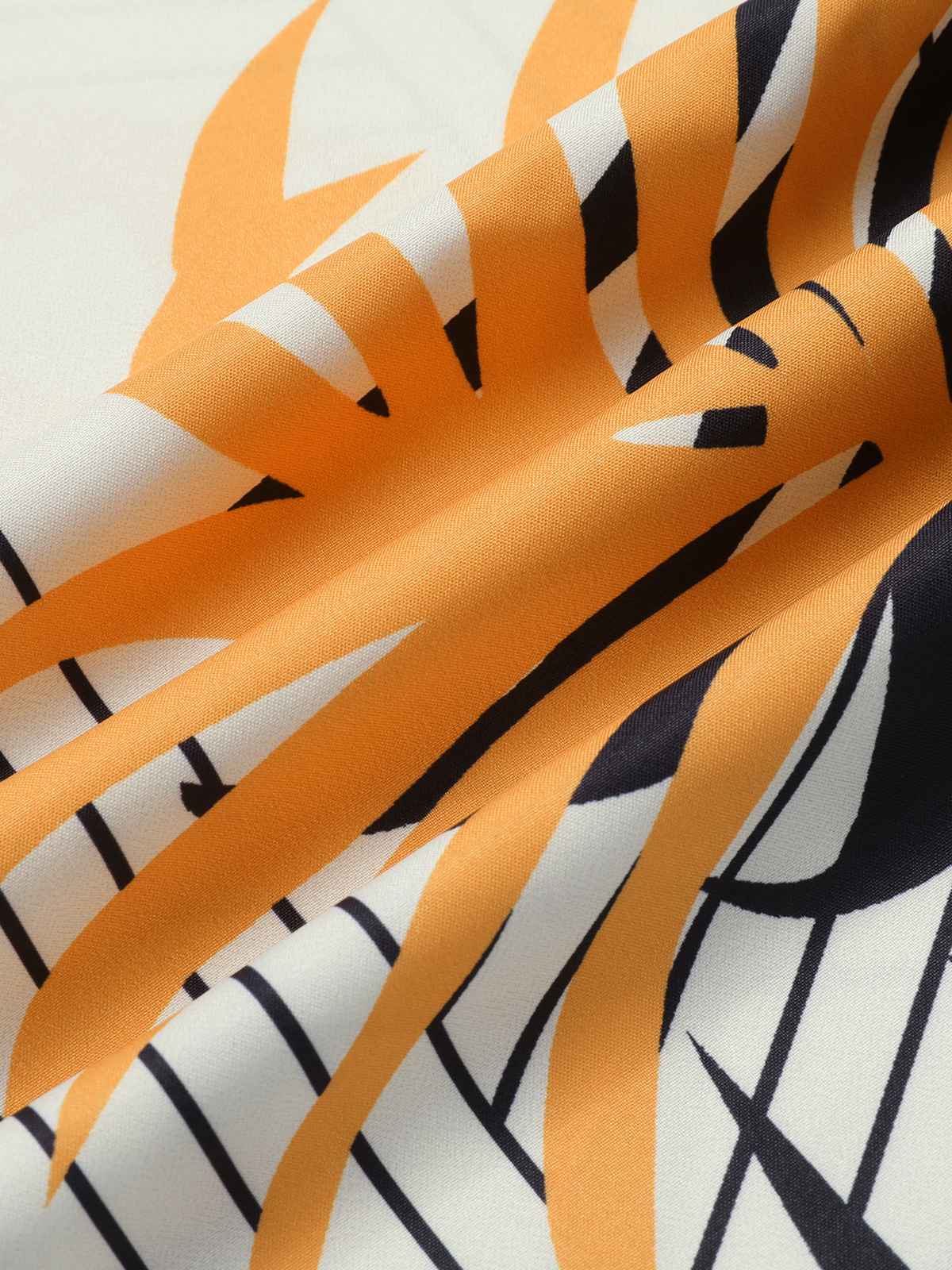 2PCS 1970s Plant Prints V-Neck Short Strap Top & Pants - Image 5