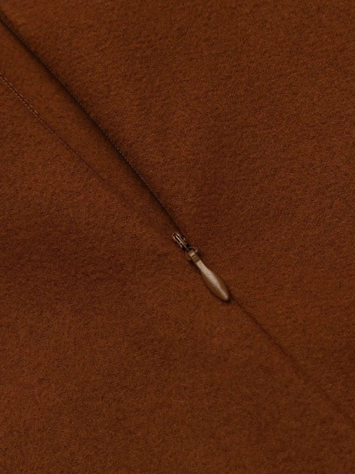 2PCS Brown 1960s Button Top & Pencil Skirt - Image 10