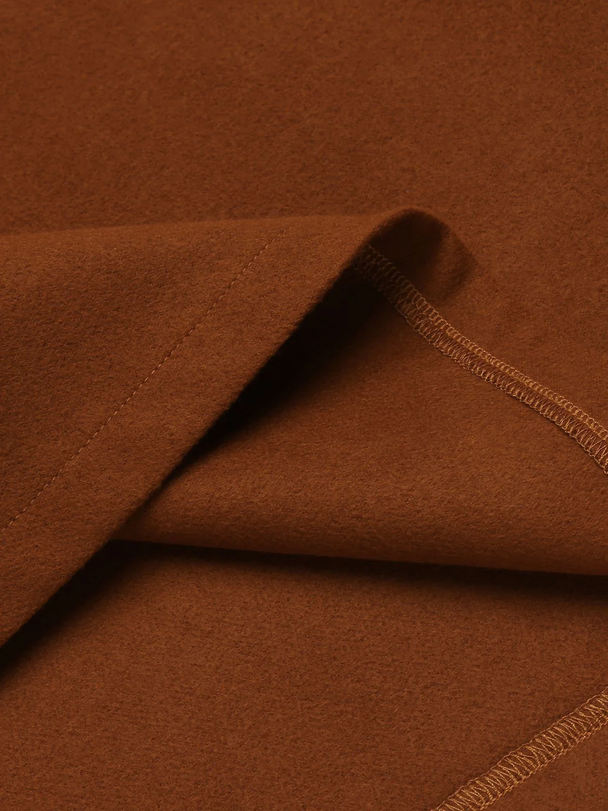 2PCS Brown 1960s Button Top & Pencil Skirt - Image 11